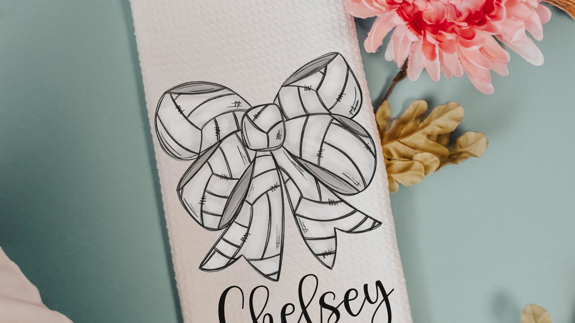 personalized volleyball coquette volleyball throw pillow for dorm, cute volleyball senior gifts for girls, volleyball coach gifts for women