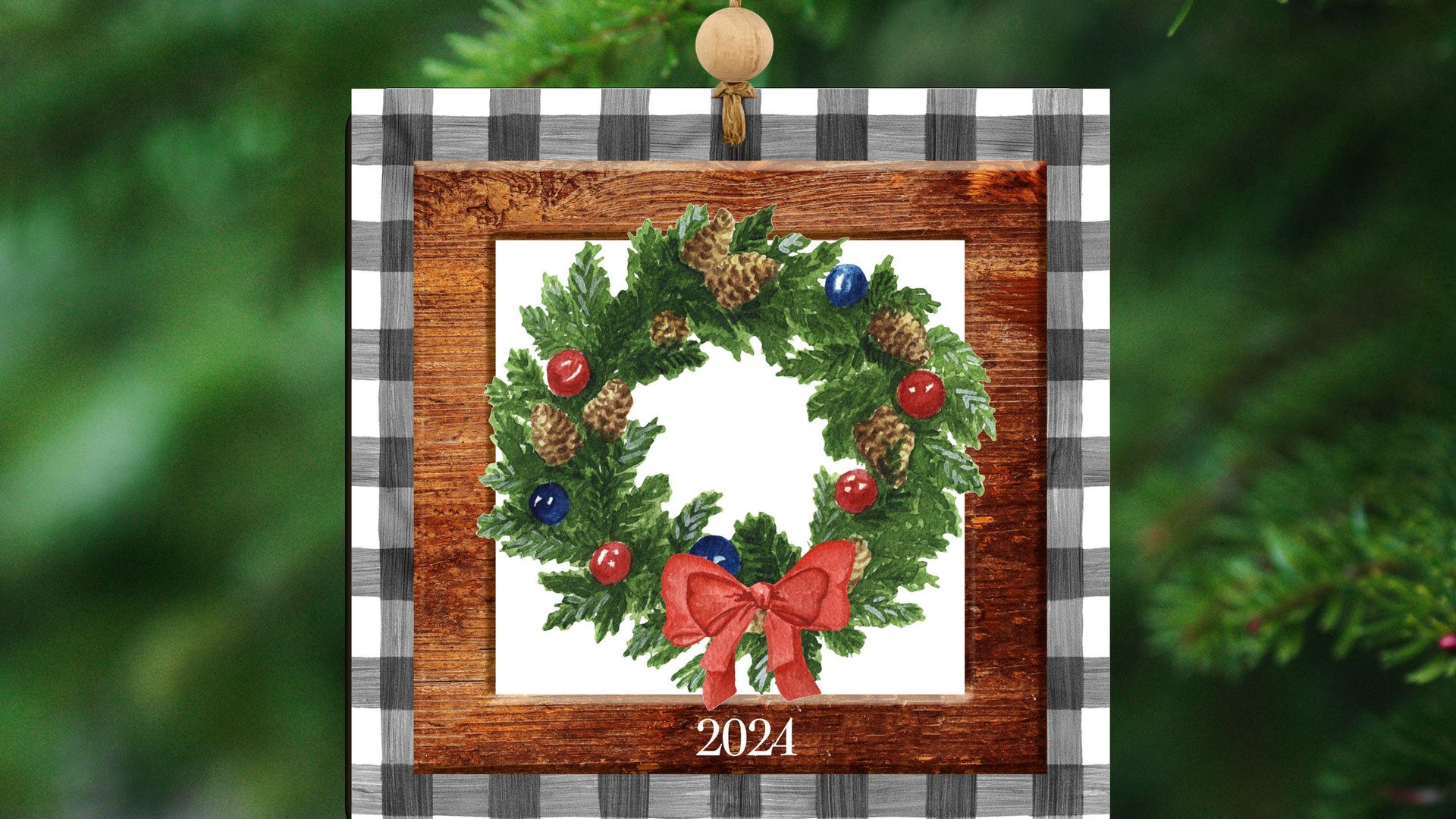 watercolor wreath Christmas throw pillows for couch trendy Christmas pillow covers 18 x 18, cozy Christmas decor for home, Christmas gifts