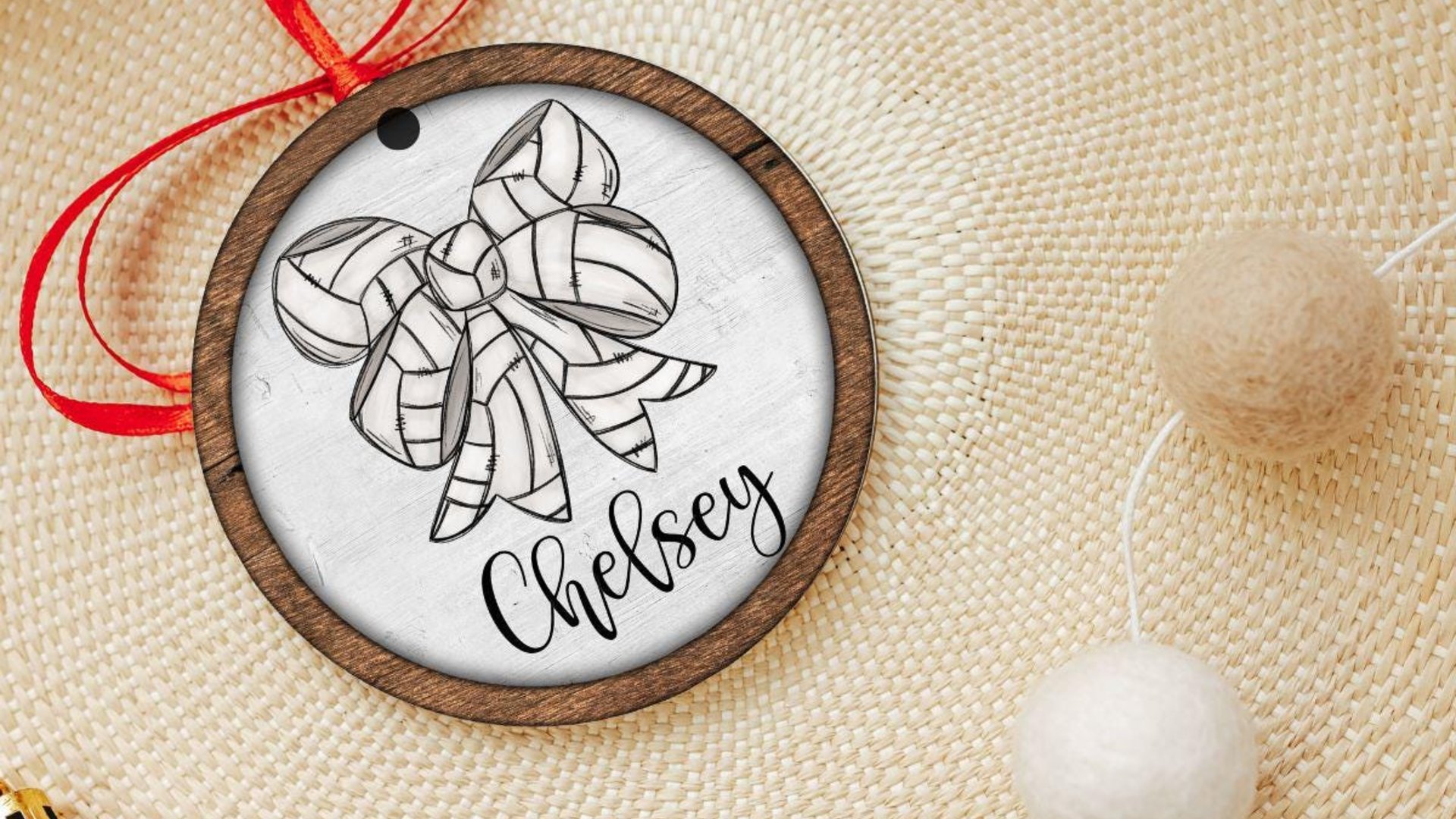 personalized volleyball coquette bow throw pillow with name, cute volleyball gifts for teenage girls, volleyball senior gifts for girls