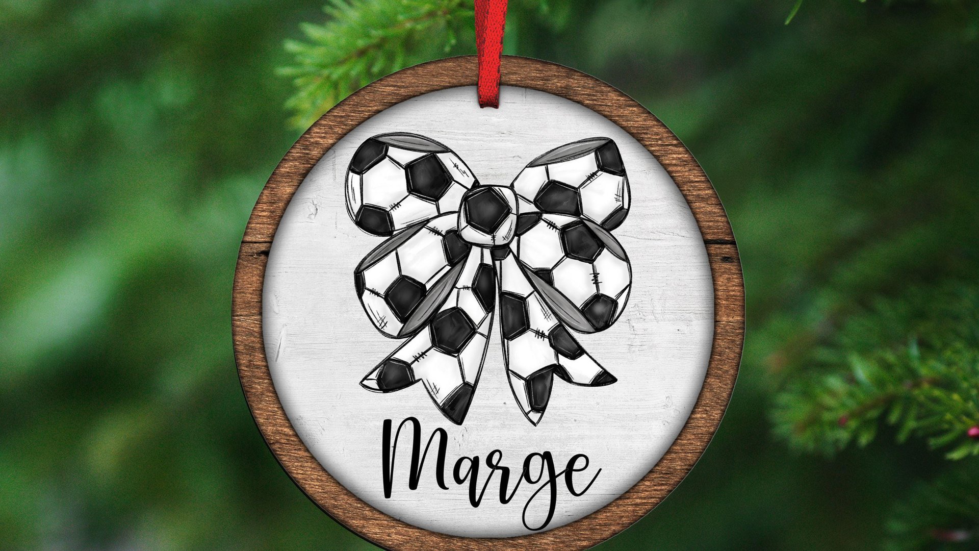 personalized soccer coquette bow throw pillow with name, soccer gifts for girls, cute soccer senior gifts for daughter, soccer rally towels