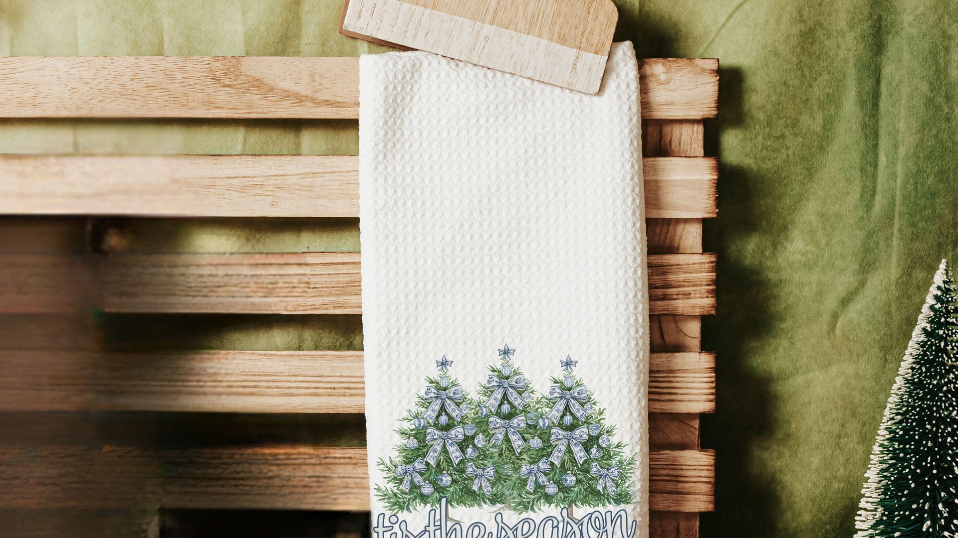 tis the season Christmas lumbar pillows for chair, blue chinoiserie Christmas pillow covers 12x20, trendy Christmas hostess gifts for women