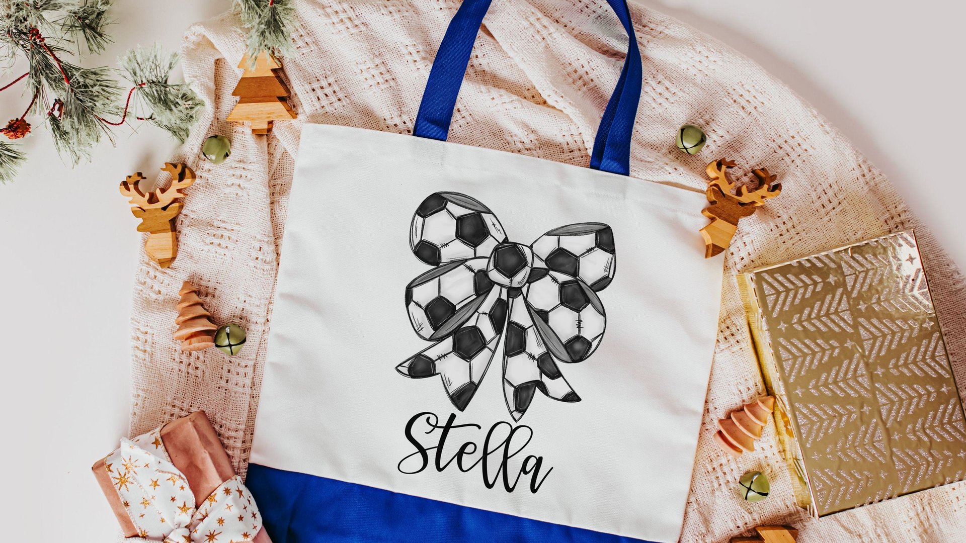 personalized soccer tote bag with name, 2026 high school graduation gifts for girls, 2026 senior night soccer gifts for teen girls, end of