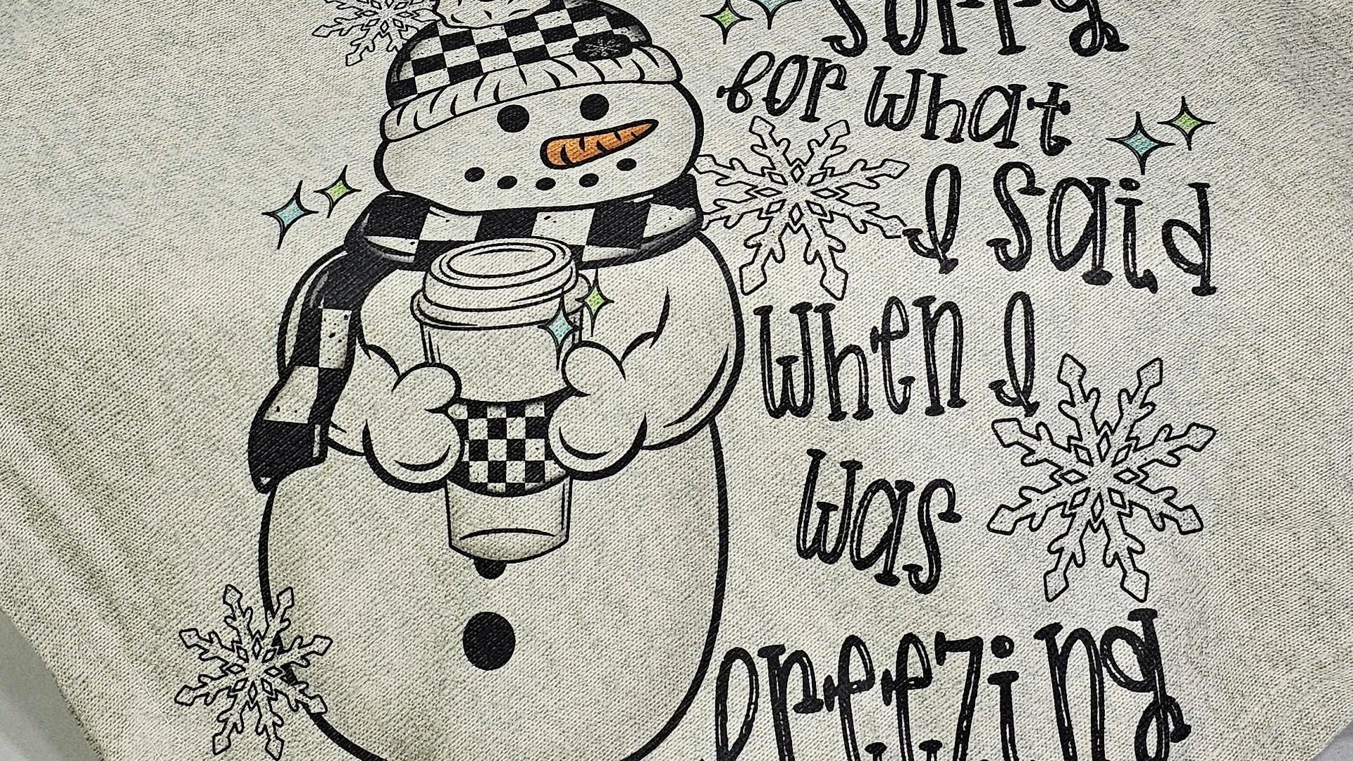 sorry for what I said it's cold outside snuggle blanket, cozy Christmas gifts for mom from daughter, funny throw blanket for bed, secret