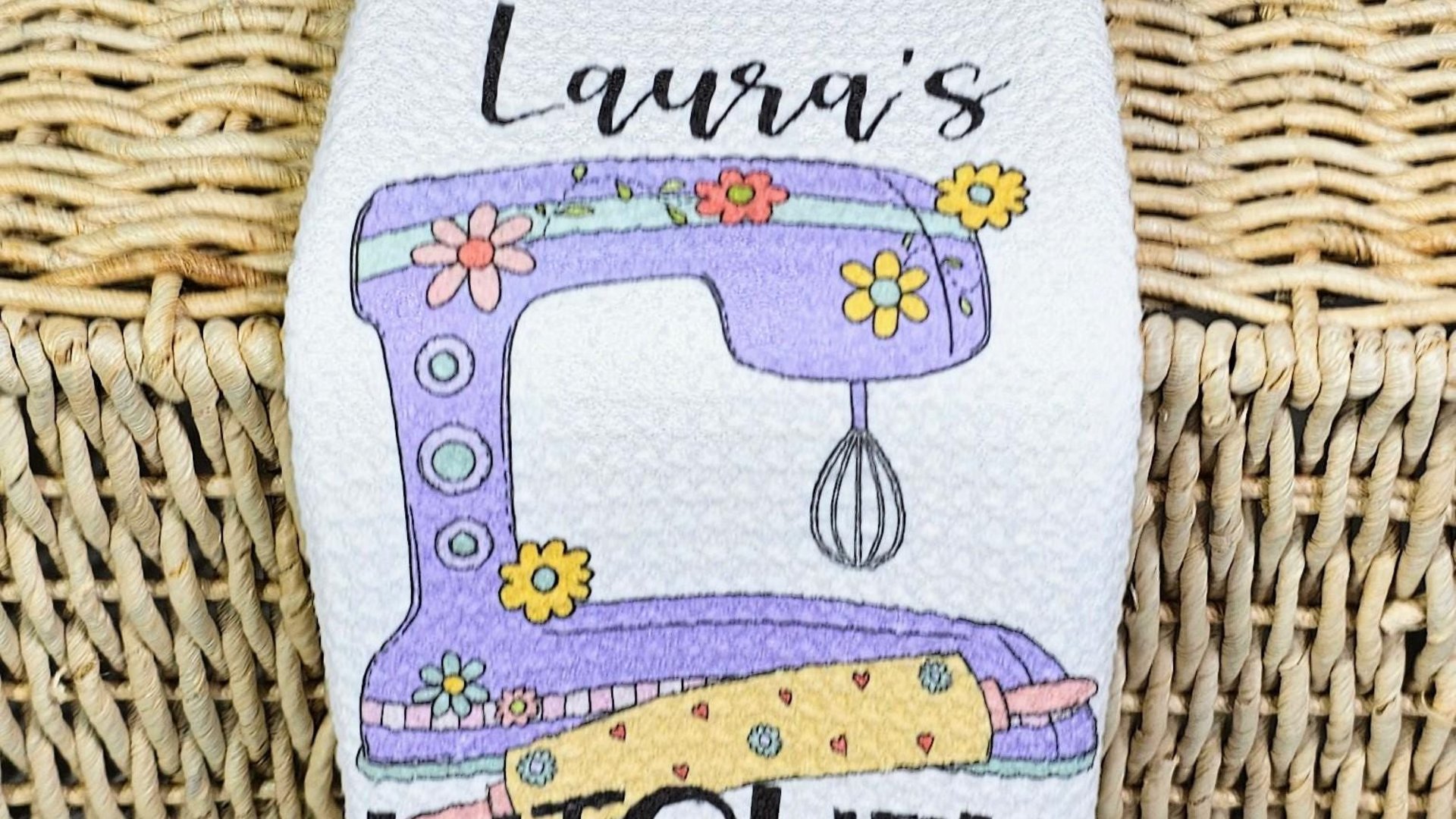 personalized moms kitchen towel for cooking party favors, custom name hand towel for gifting, baker gifts for her, home decor gift for women