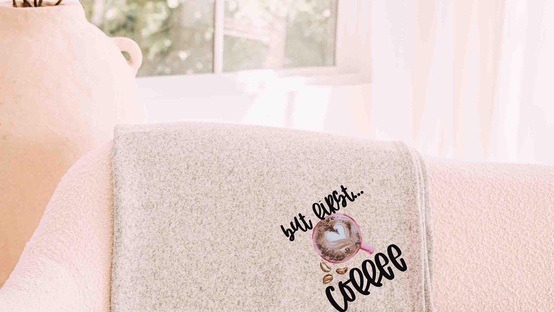 but first coffee snuggle blanket for couples, coffee lover gifts for her, cozy Valentines day gifts for girlfriend, funny throw blankets for