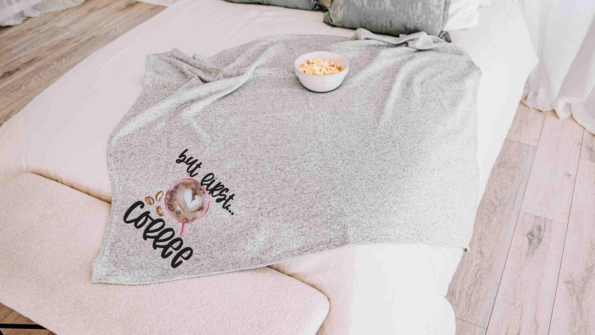 but first coffee snuggle blanket for couples, coffee lover gifts for her, cozy Valentines day gifts for girlfriend, funny throw blankets for