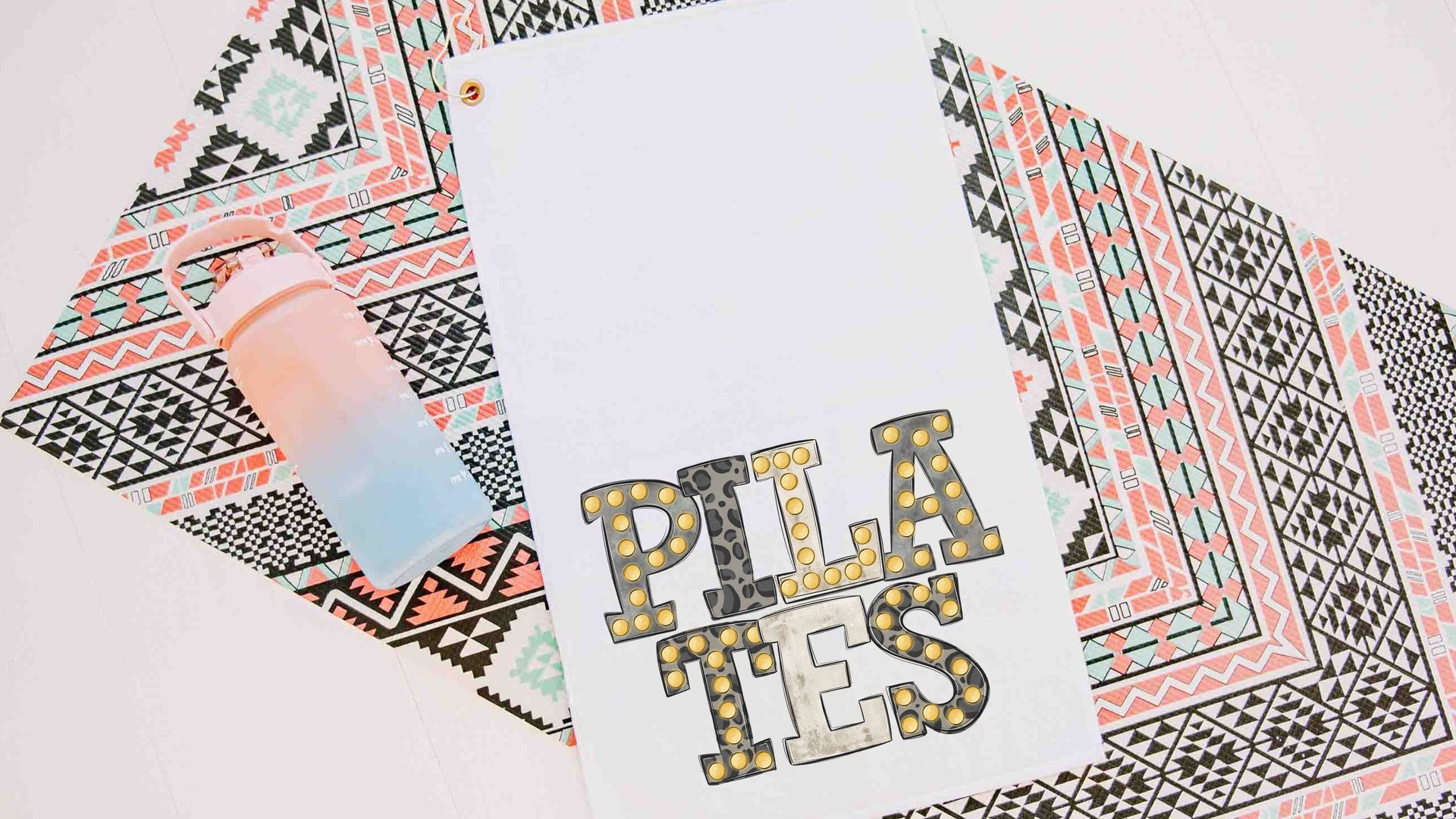 pilates towel with grommet, pilates girl aesthetic sweat towels gym bag accessories, pilates gifts for women, reformer pilates teacher gift