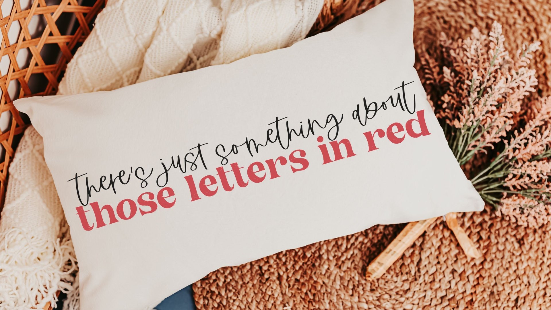 red letter Bible verse lumbar throw pillows for couch religious decorative pillows for sofa, best gifts for her, Christian decor for bedroom