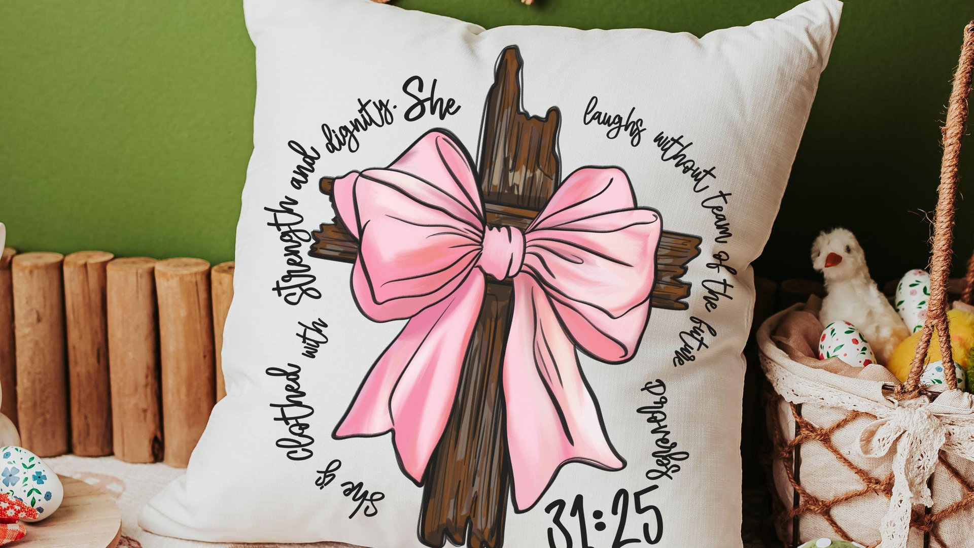 she is clothed with strength Bible verse kitchen hand towels for church, Proverbs 31 decorative towels for bathroom, Christian gifts for her