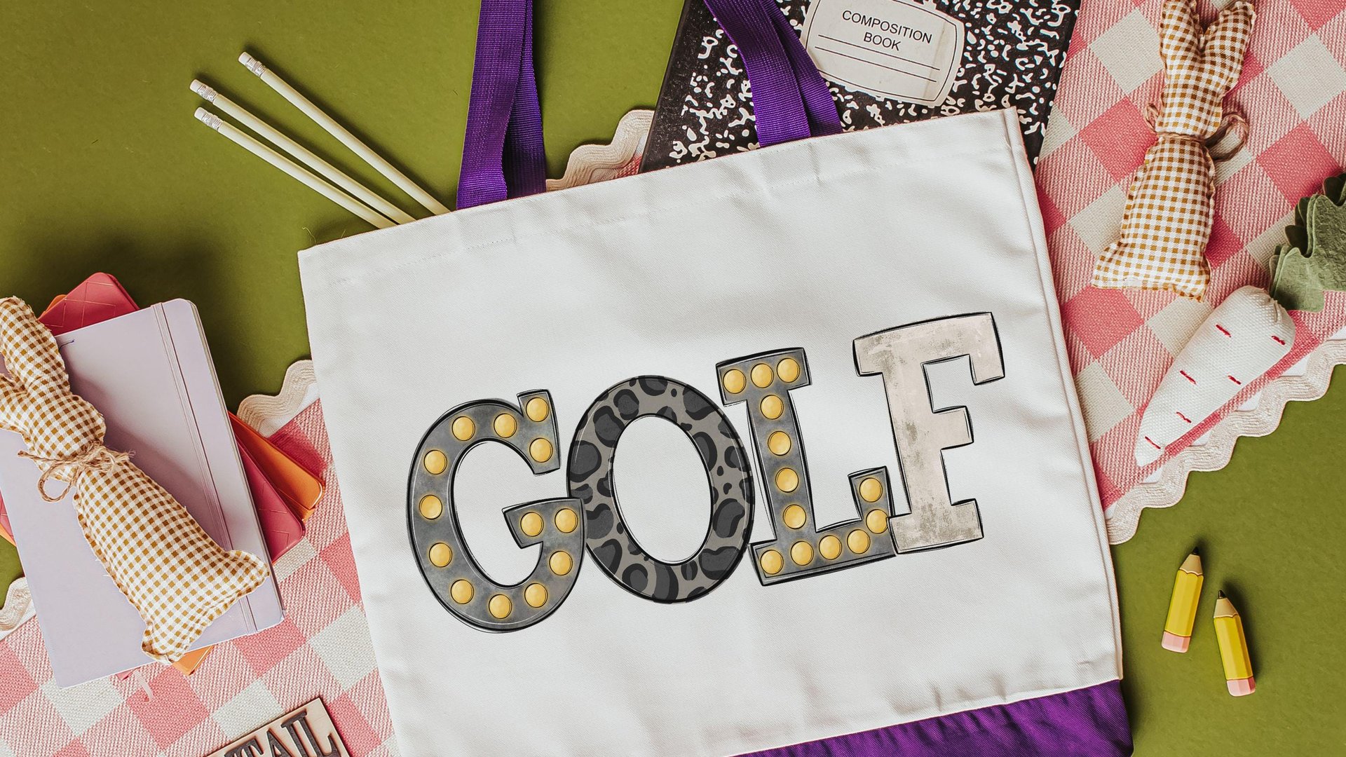 black leopard print cute golf tote bag for vacation, golf mom Mothers day gifts for golfers, golf tournament travel tote for women, golfing