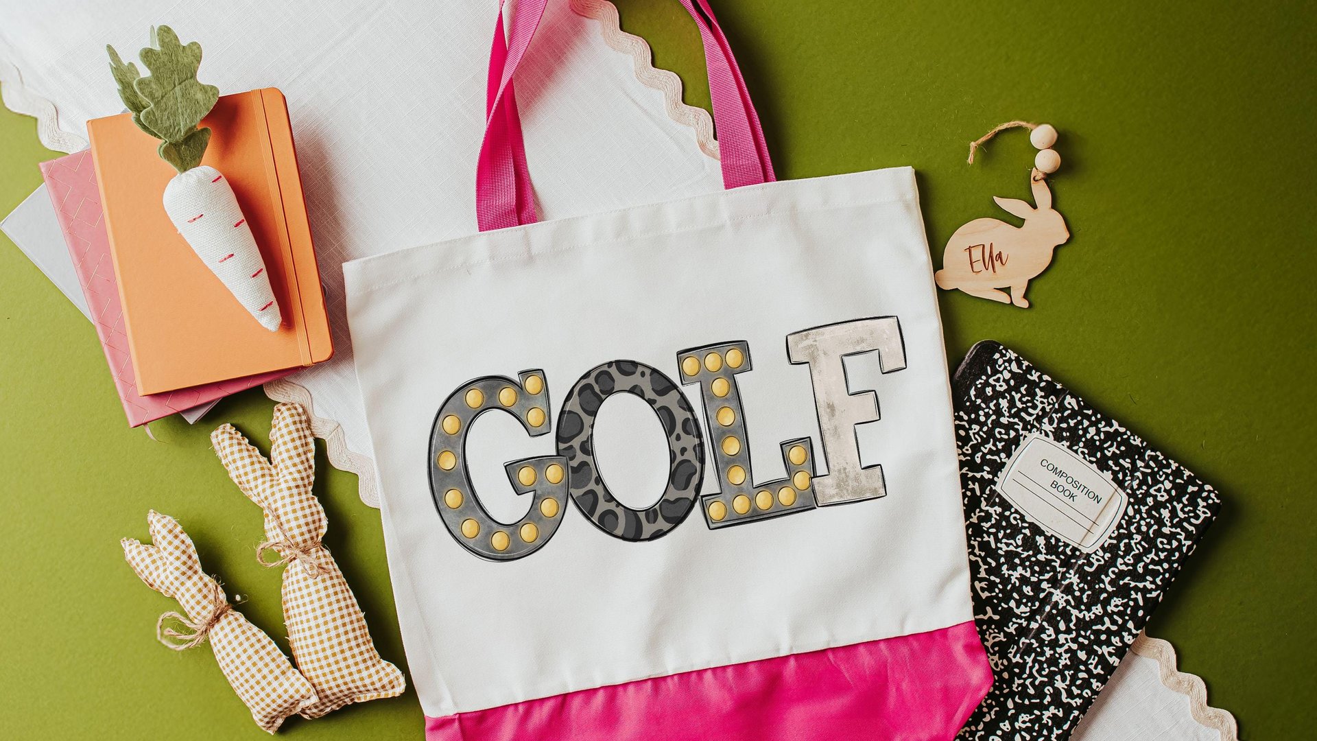 black leopard print cute golf tote bag for vacation, golf mom Mothers day gifts for golfers, golf tournament travel tote for women, golfing