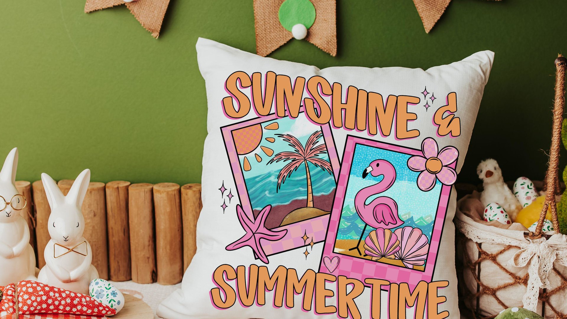 beach coquette kitchen towels for summer hand towels for bathroom, beach house gifts, pink and orange coastal seashell decor, trendy kitchen