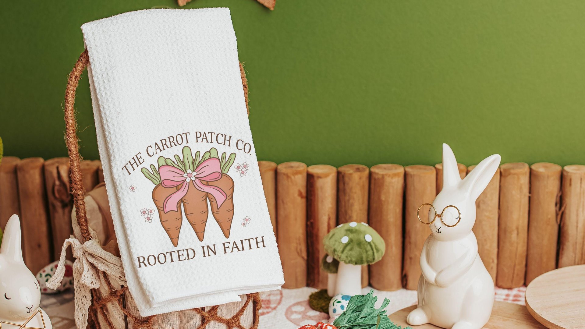 rooted in faith Christian throw pillows for couch, carrot patch gardener gifts for women, cute Spring decorative pillows for sofa, Easter