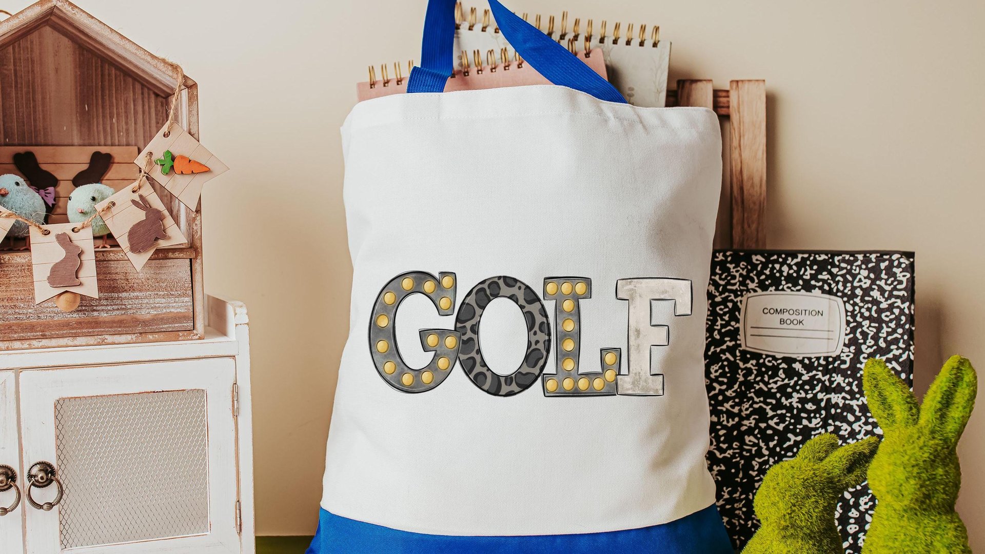 black leopard print cute golf tote bag for vacation, golf mom Mothers day gifts for golfers, golf tournament travel tote for women, golfing