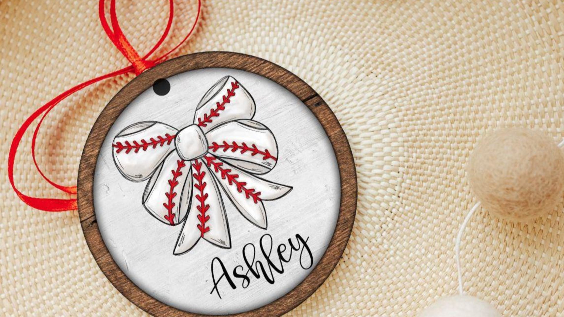 personalized baseball coquette throw pillows for dorm, baseball mom gift, cute baseball girl accessories, baseball girlfriend accent pillows