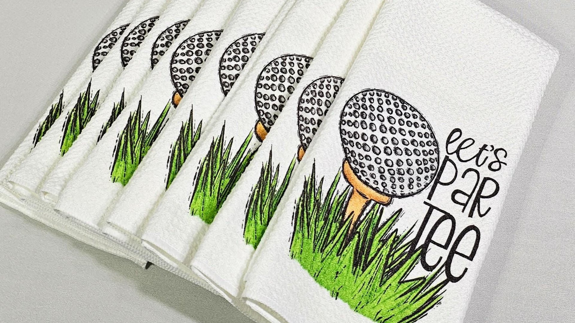drive it like you stole it golf cart golf kitchen towel for Mom, funny retirement gifts for women, golf gifts for her, golf humor hand towel