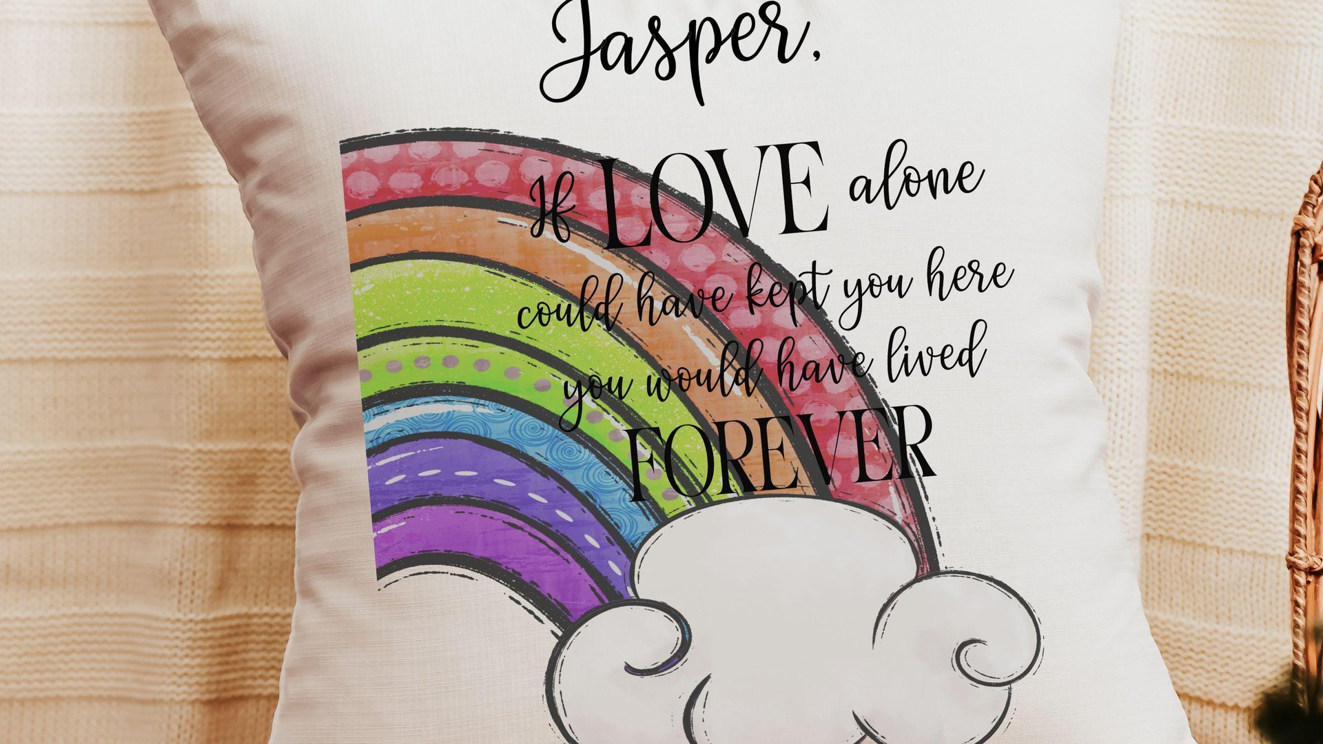 personalized cat rainbow bridge throw pillow for couch, grieving cat owner gift, cat loss gifts cat sympathy gift for women loss of cat gift
