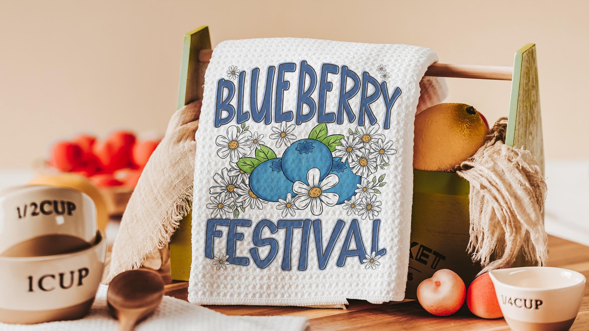 blueberry festival blueberry kitchen towel for summer hand towels for bathroom, Maine blueberries fruit kitchen decor, Florida blueberry