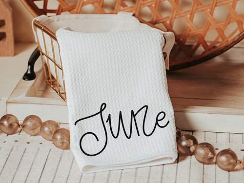June Cottage Rose Birth Flower Pillow or Towel