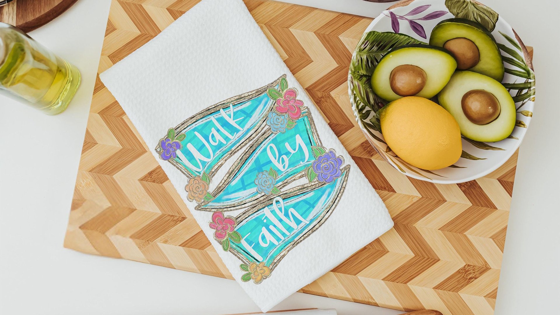 walk by faith scripture throw pillow for couch, 2 Corinthians 5:7 Bible verse kitchen decor, Christian gifts for women sisters in Christ