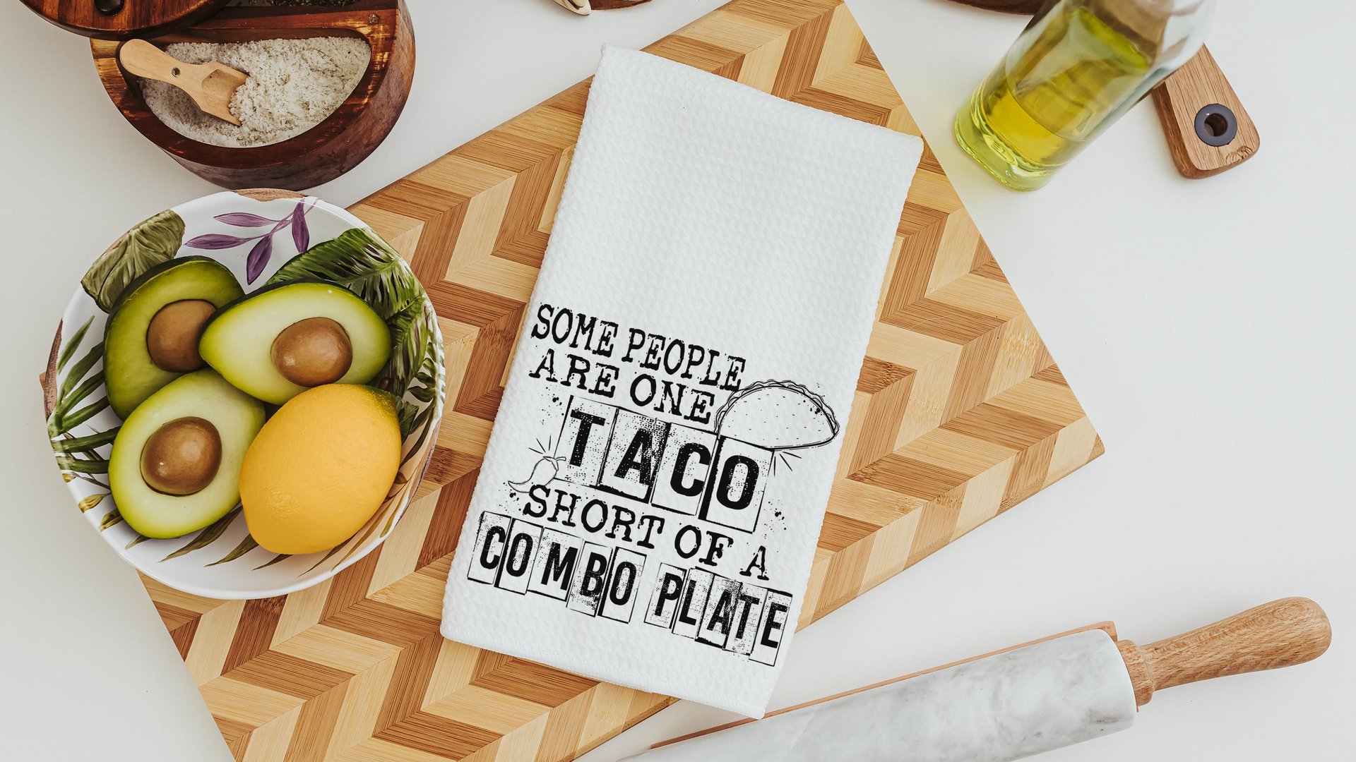 people are stupid taco kitchen towels, taco gifts, bestie birthday gifts for her, funny kitchen dish towels, snarky kitchen decor, fiesta