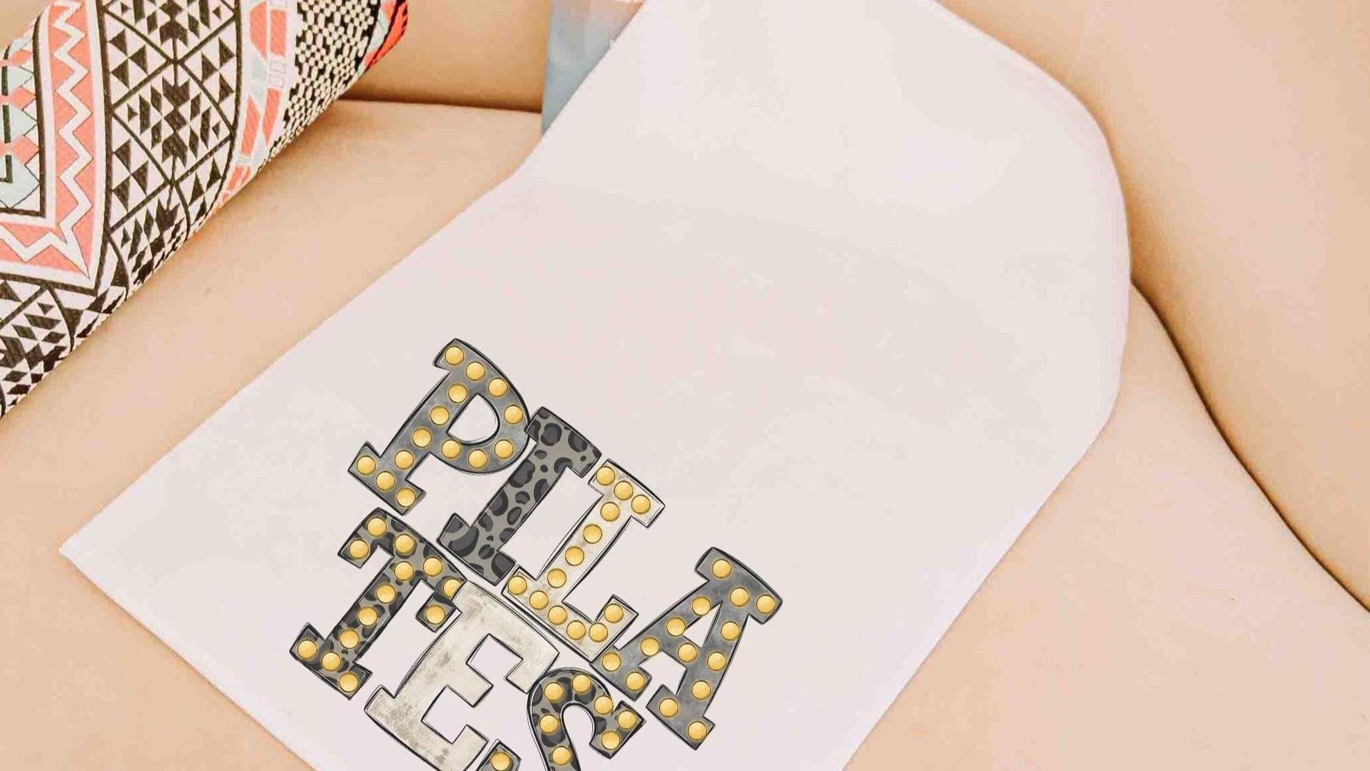 pilates towel with grommet, pilates girl aesthetic sweat towels gym bag accessories, pilates gifts for women, reformer pilates teacher gift