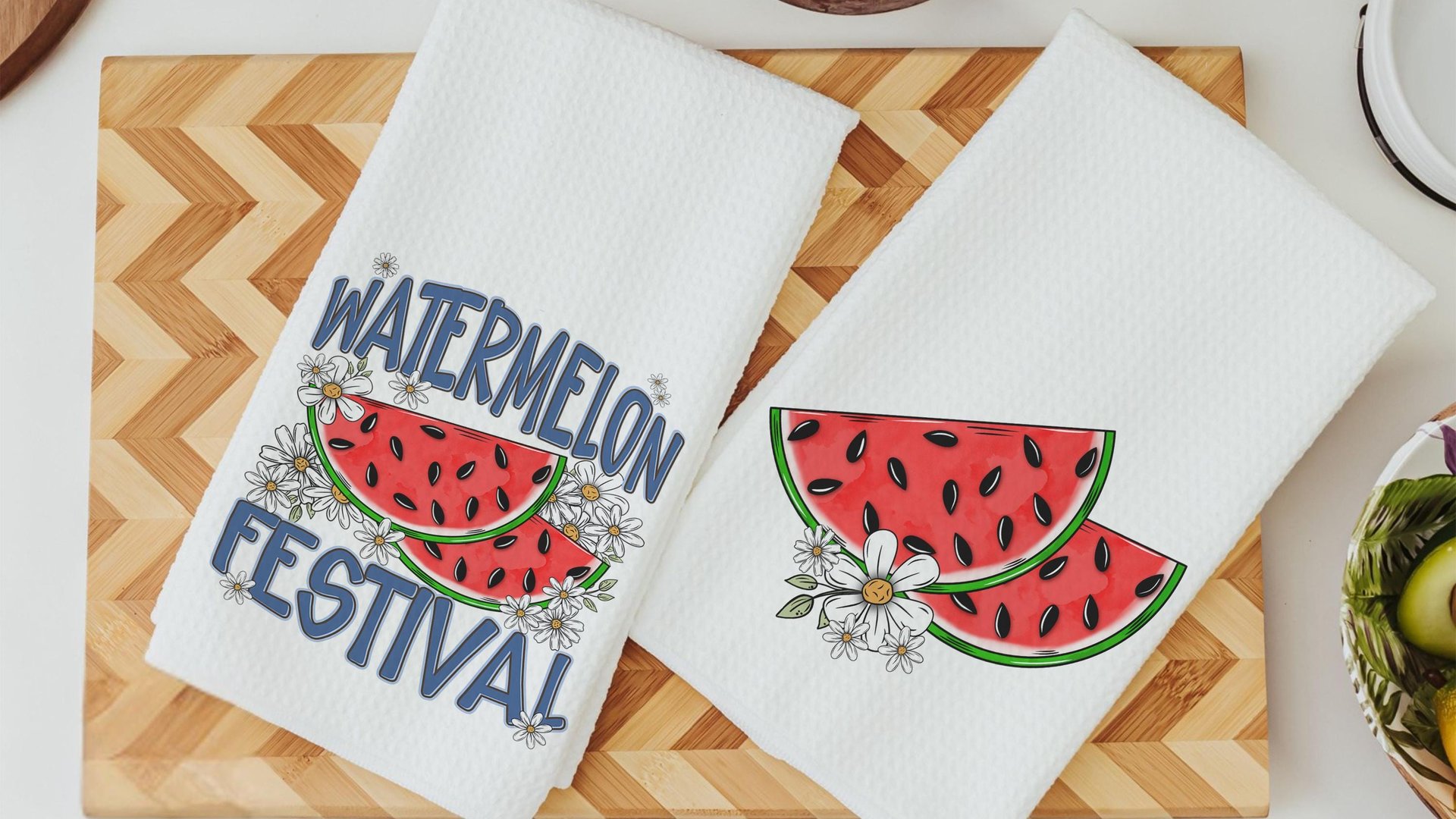 watermelon festival watermelon kitchen towels for summer hand towels for bathroom, fruit kitchen decor, Florida watermelon Florida gifts for