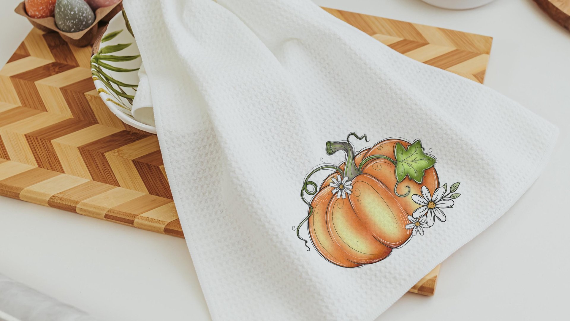 pumpkin festival fall kitchen towel for mom, gardening gifts for women, pumpkin kitchen decor, pumpkin patch autumn hand towels for bathroom