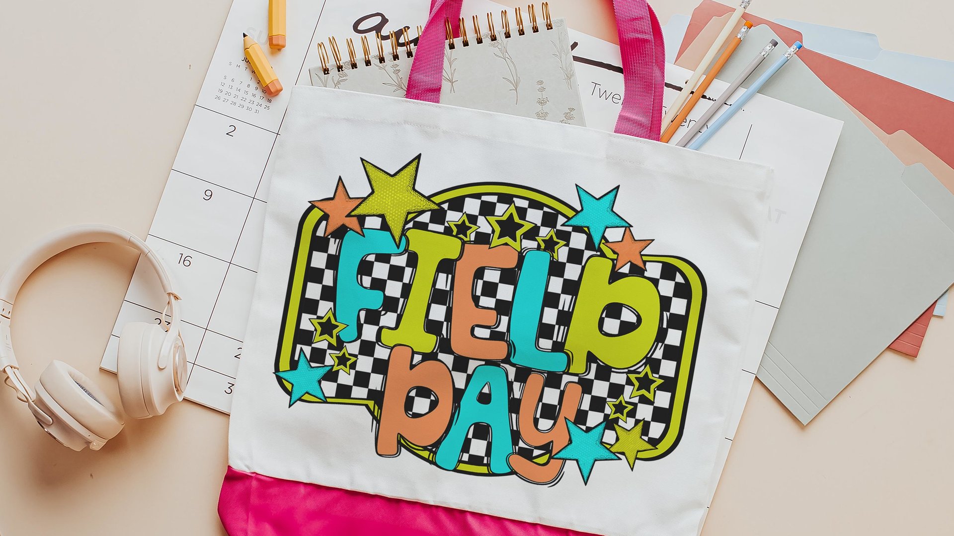 field trip tote bags for teachers, secret Santa gifts for her, field day survival kit bag for school, kindergarten teacher Christmas gifts