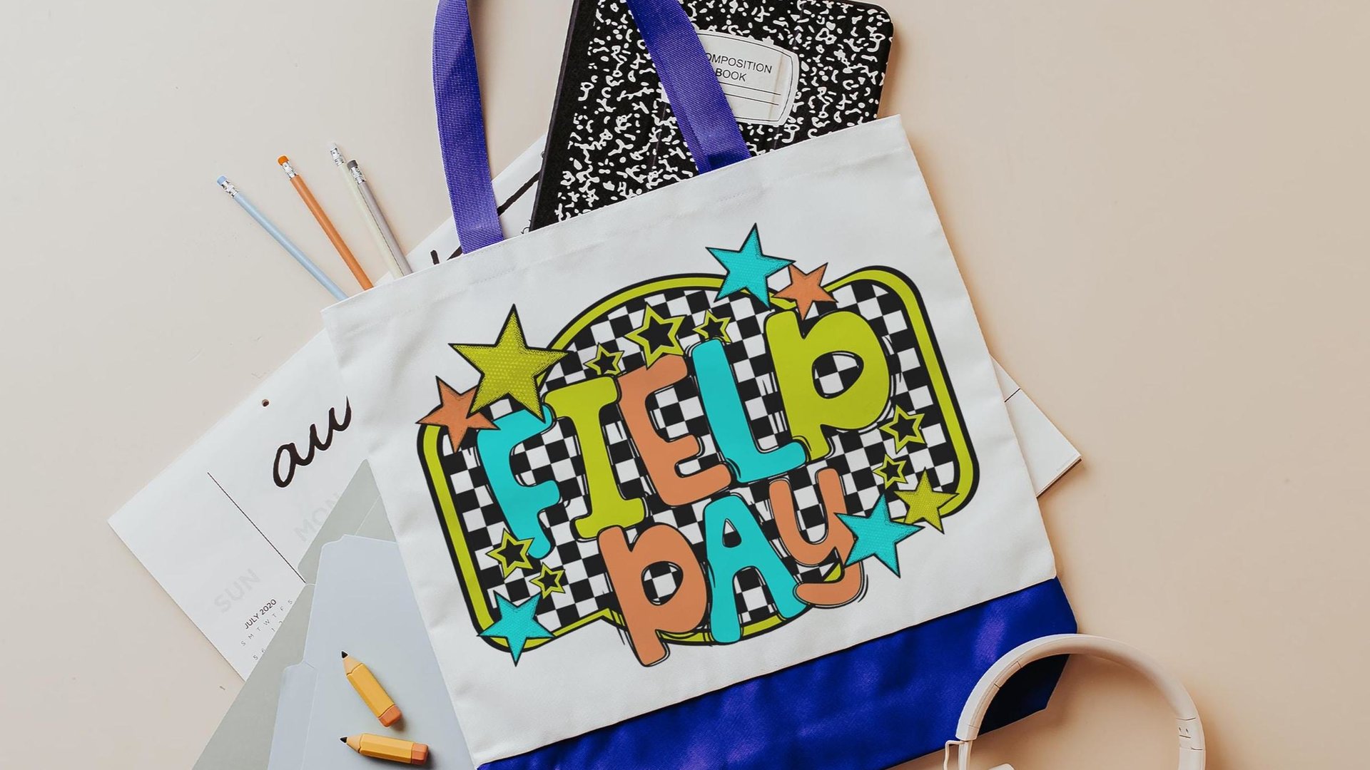 field trip tote bags for teachers, secret Santa gifts for her, field day survival kit bag for school, kindergarten teacher Christmas gifts