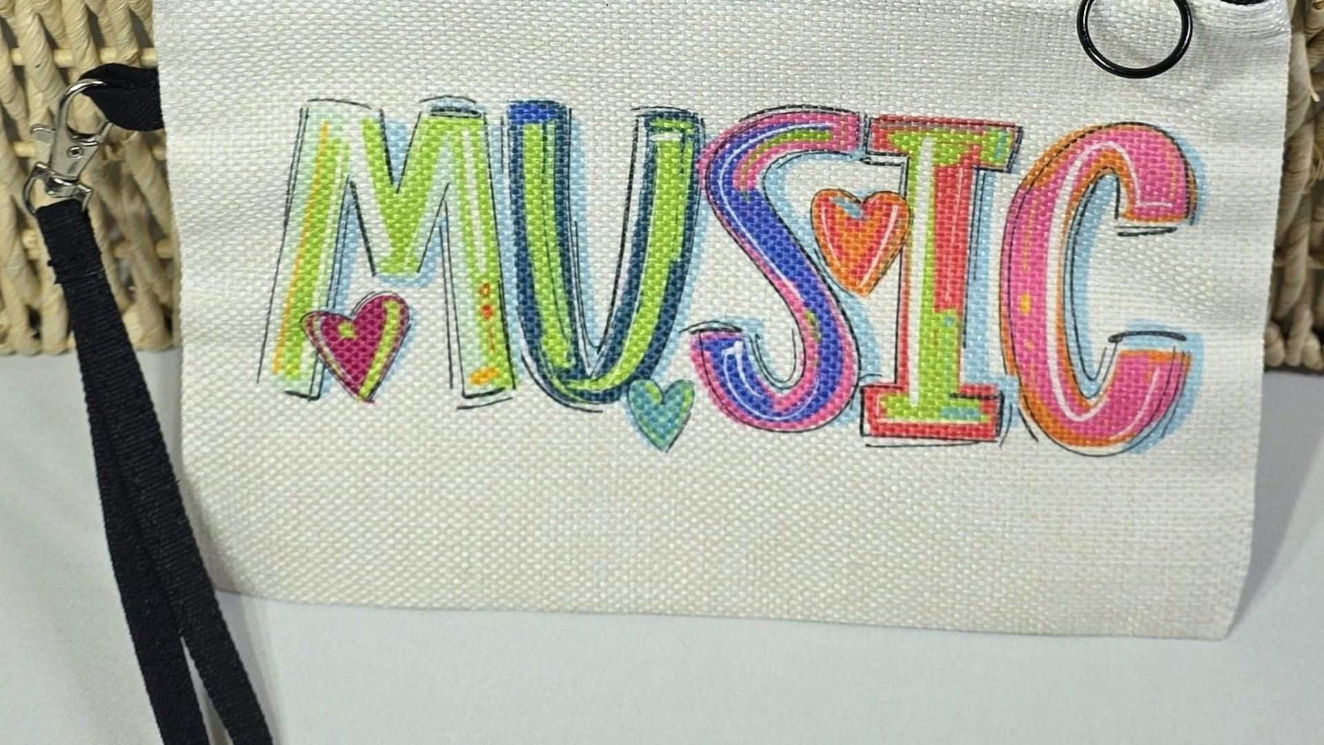 back to school pencil pouch with zipper, first day of school gifts for teachers, music teacher gifts for women, school supplies, music gifts