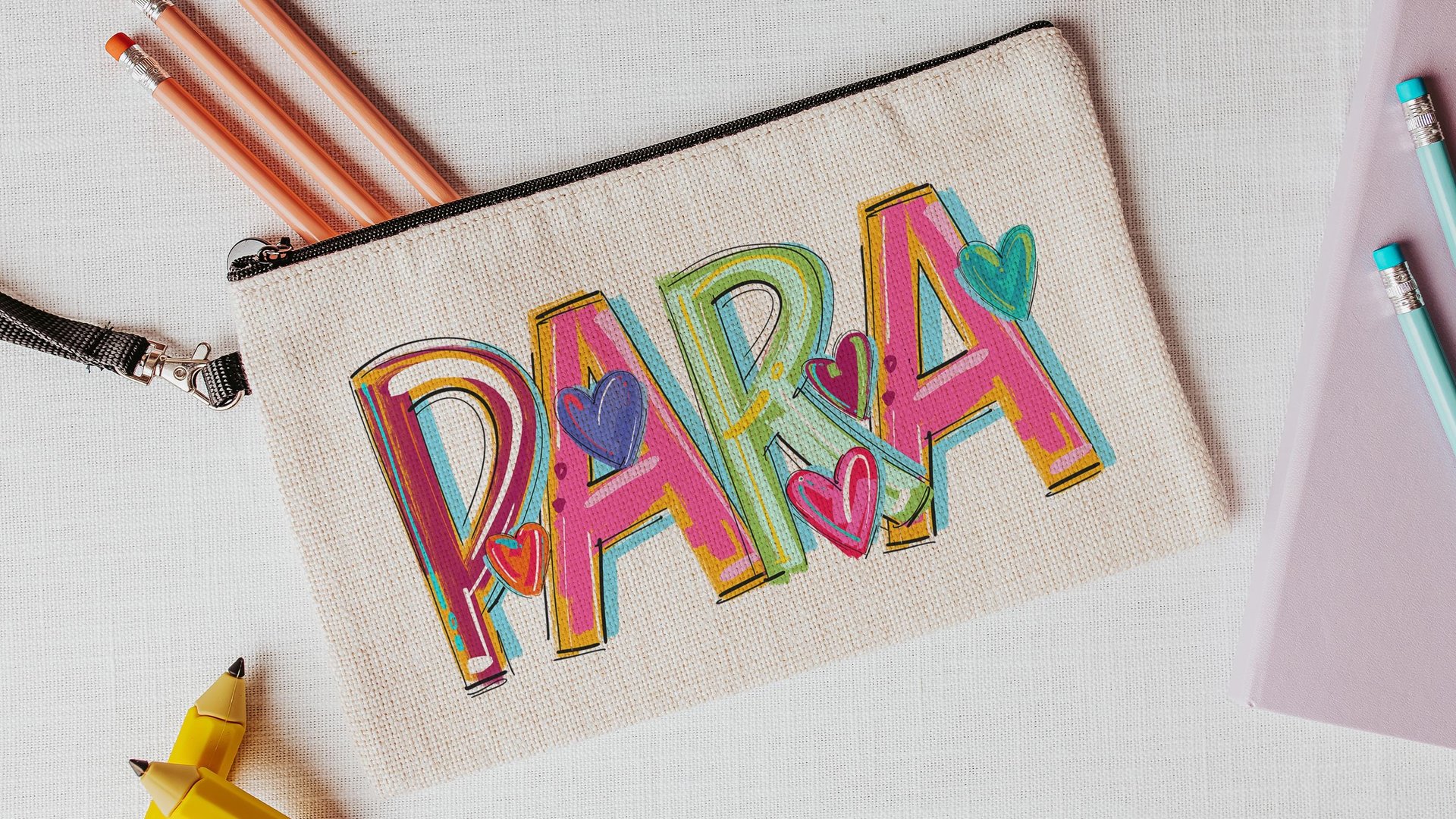 back to school pencil pouch with zipper, high school senior gifts for girls, class of 2026 school supplies, backpack accessories, first day