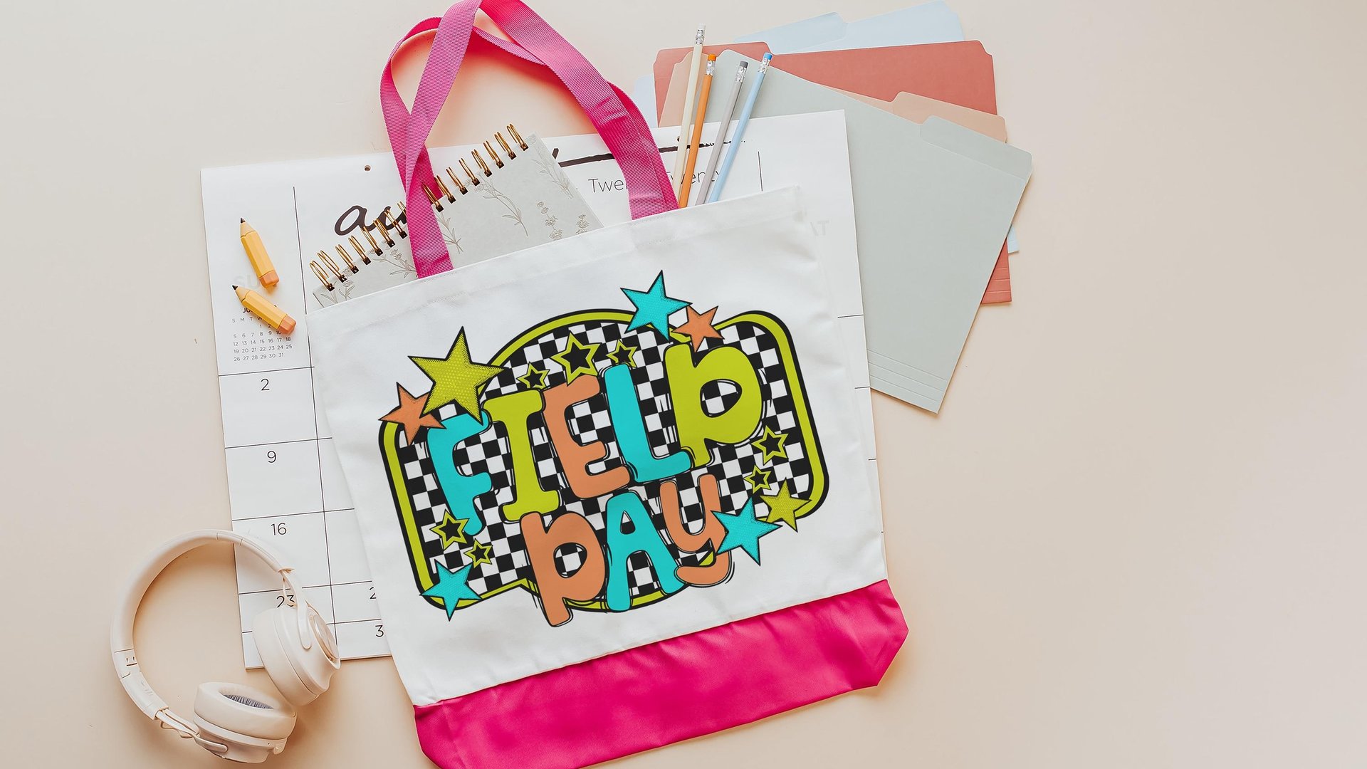 field trip tote bags for teachers, secret Santa gifts for her, field day survival kit bag for school, kindergarten teacher Christmas gifts