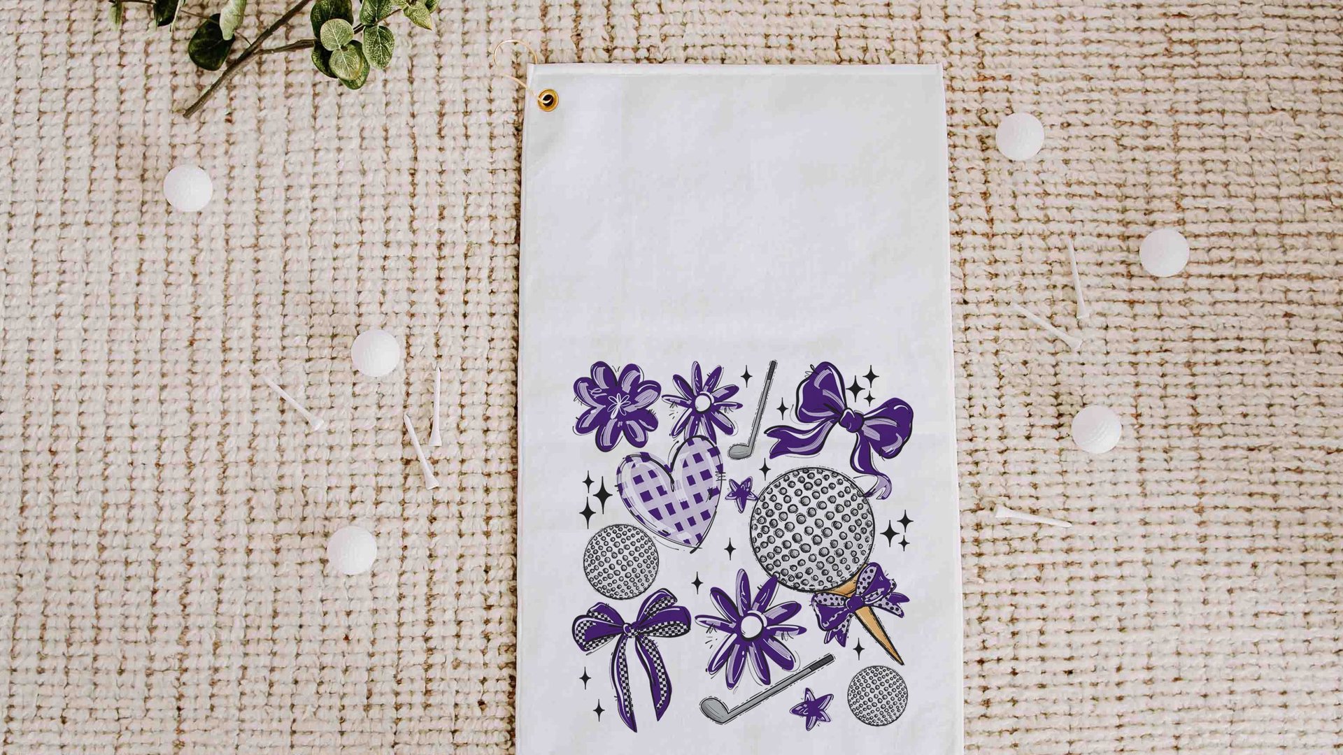 golf coquette golf towels for her, maroon school spirit accessories, cute golf gifts for ladies for golf bags, golf stocking stuffers for