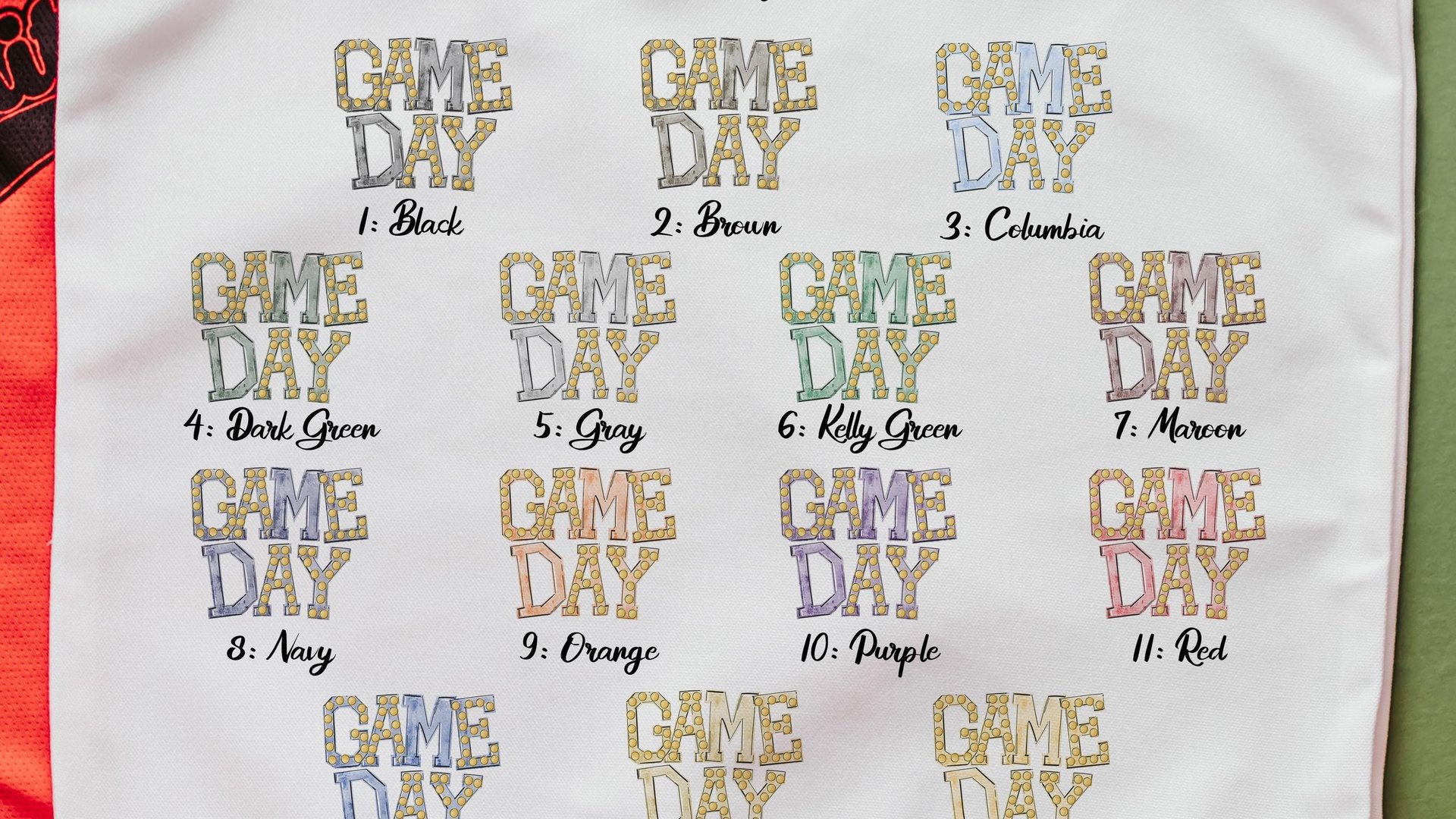 game day tote bag for daughter, red school spirit accessories for teachers, cheerleader gift from coach, college student gift, tailgate tote