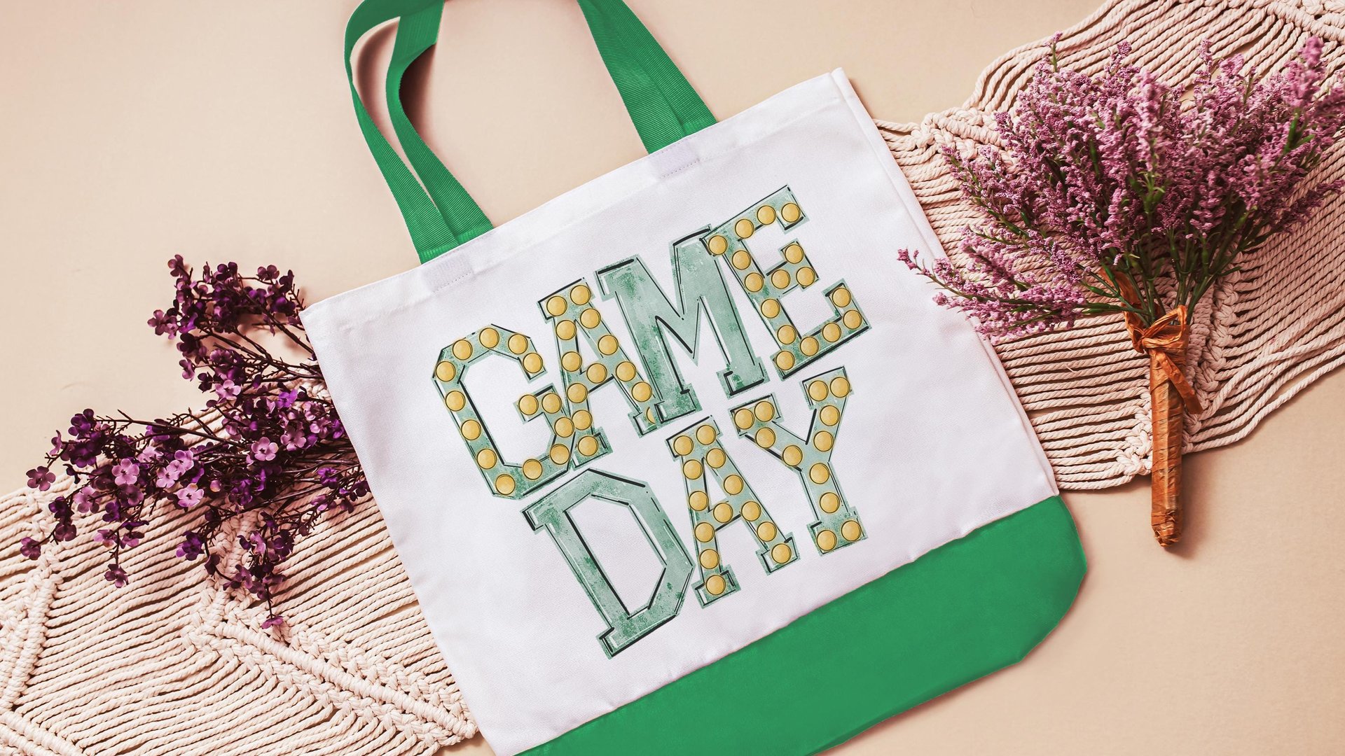 game day tote bag for college, football mom gifts, yellow school spirit bags for teachers, high school football game day gifts, tailgate