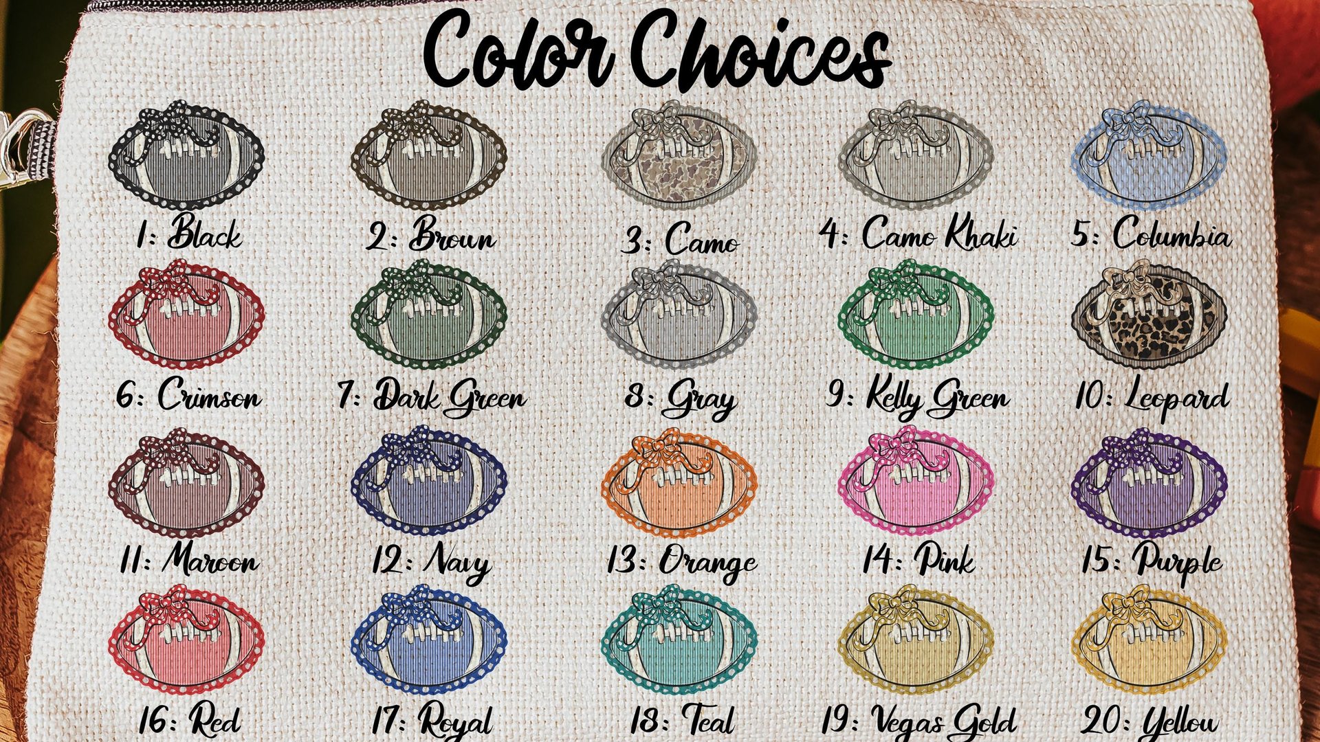 personalized purple seersucker makeup bag, purple school pride purple school supplies, seersucker football game day accessories, cheer squad