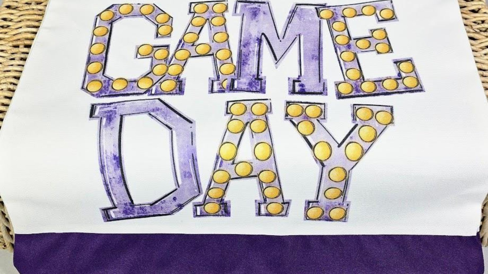 tailgate tote bag for football mom, gold school spirit items, game day gear for teachers, football tote for games, stocking stuffers for