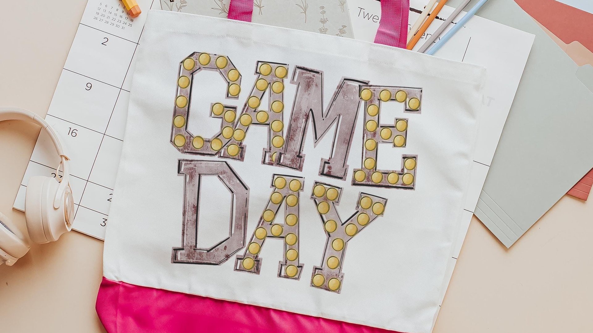 high school football game day tote bag for football mom, maroon school spirit bag for her, college football tailgate essentials, cheerleader