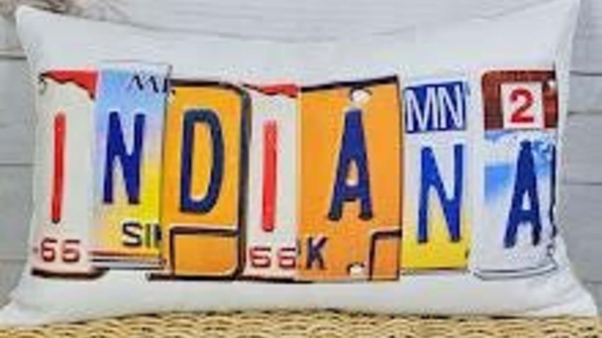 custom license plate letters throw pillows for couch, moving away gift for friends, new home housewarming gift for couples, groomsmen gift