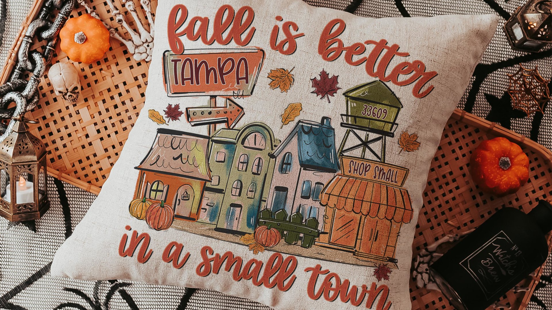 Personalized fall is better in a small town pillows