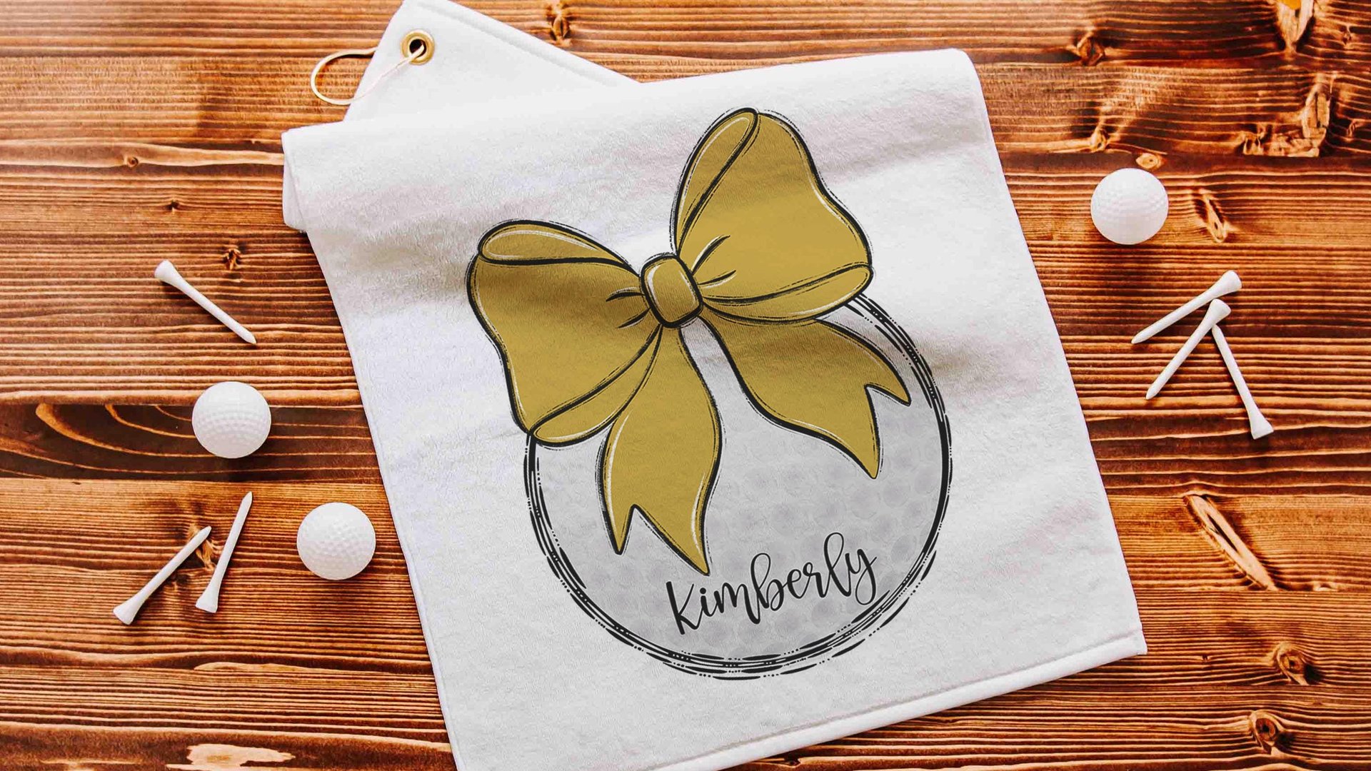 cute golf ball towel personalized girly golf towels for golf bags, gold school spirit items, golf stocking stuffers for women, golf mom era