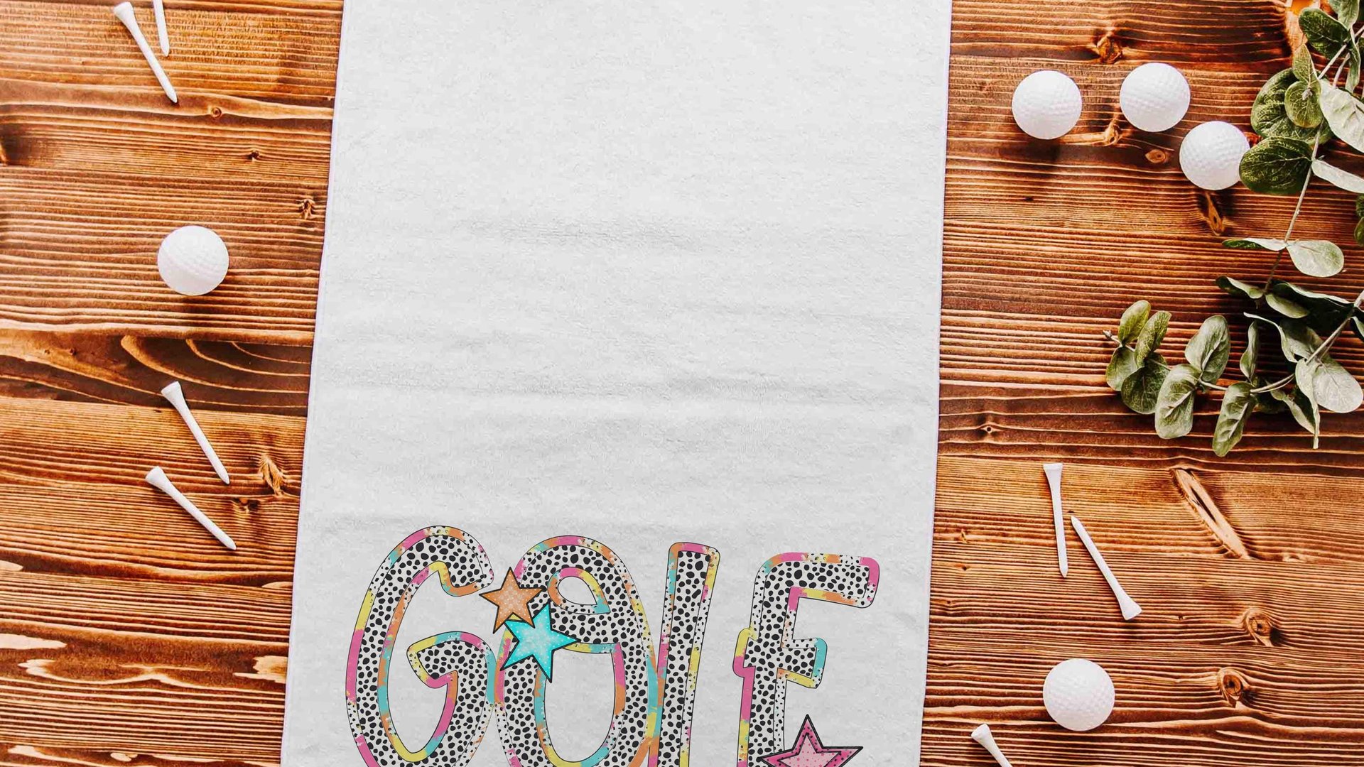 colorful golf towels for women, golf mom gifts, golf bag towel, trendy golf Christmas gifts for golfers, cute golf stocking stuffers for her