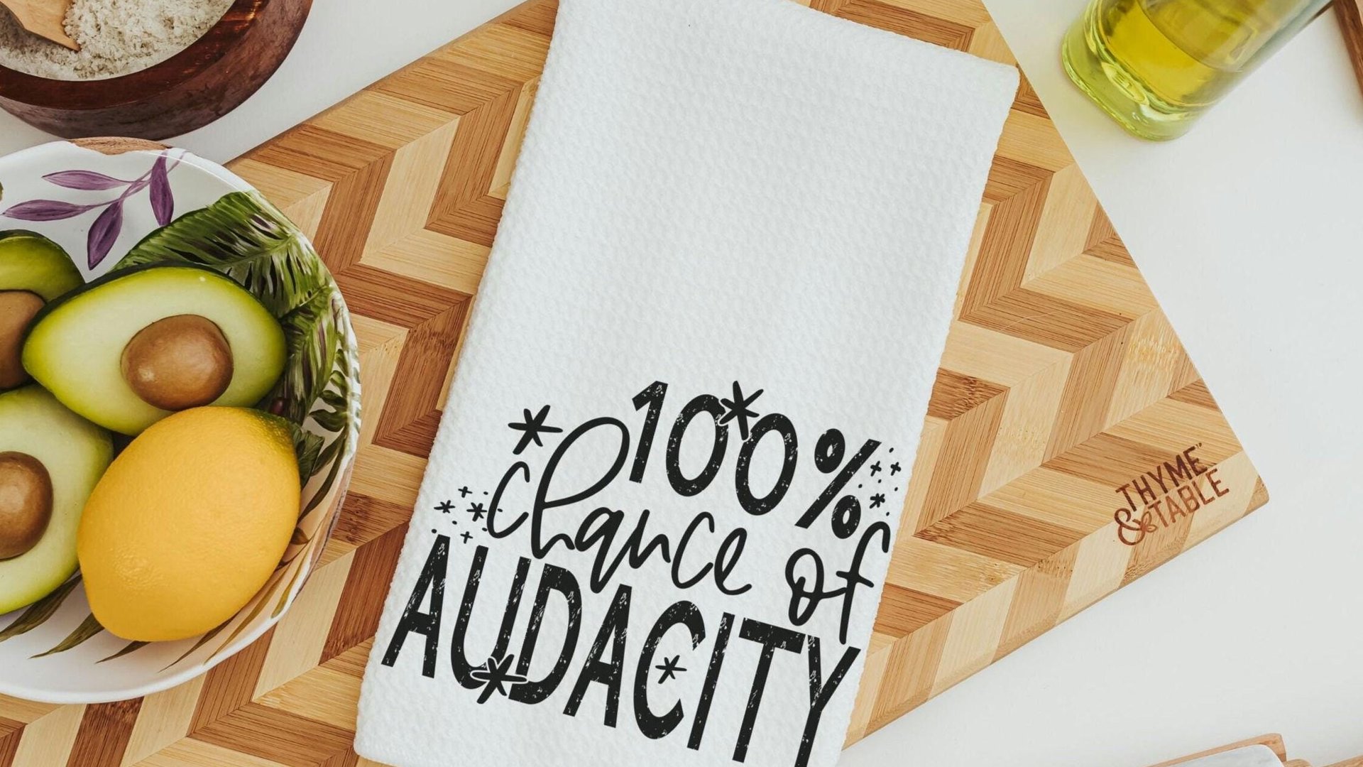 the audacity funny kitchen towels for women, sassy gifts, sarcastic kitchen sayings hand towels for powder room, best friend birthday gifts