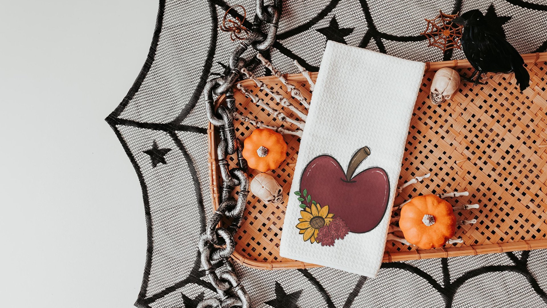 apple festival autumn kitchen towels home essentials, apple kitchen decor, sunflower gifts for her, Thanksgiving hosting gift, housewarming