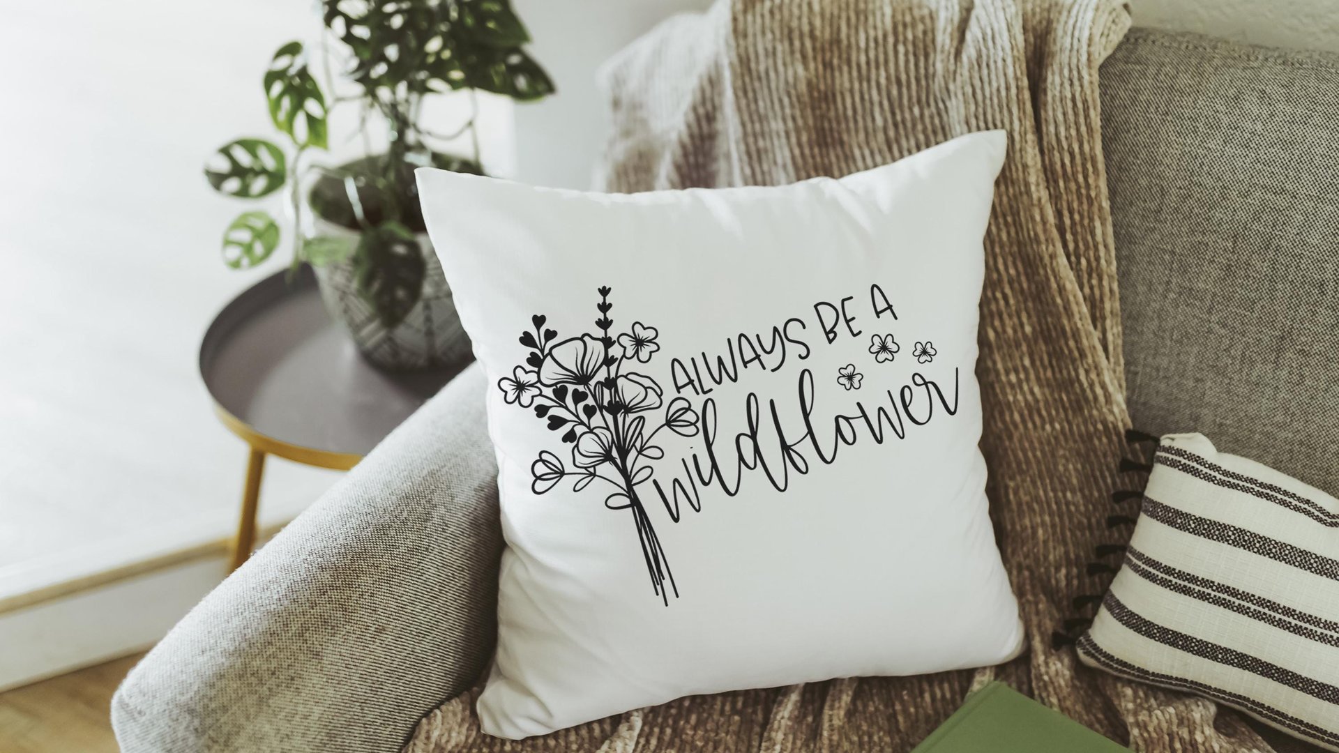 be a wildflower lumbar pillow for granddaughter, inspirational throw pillow for dorm, baby in bloom baby shower gifts, wildflower nursery