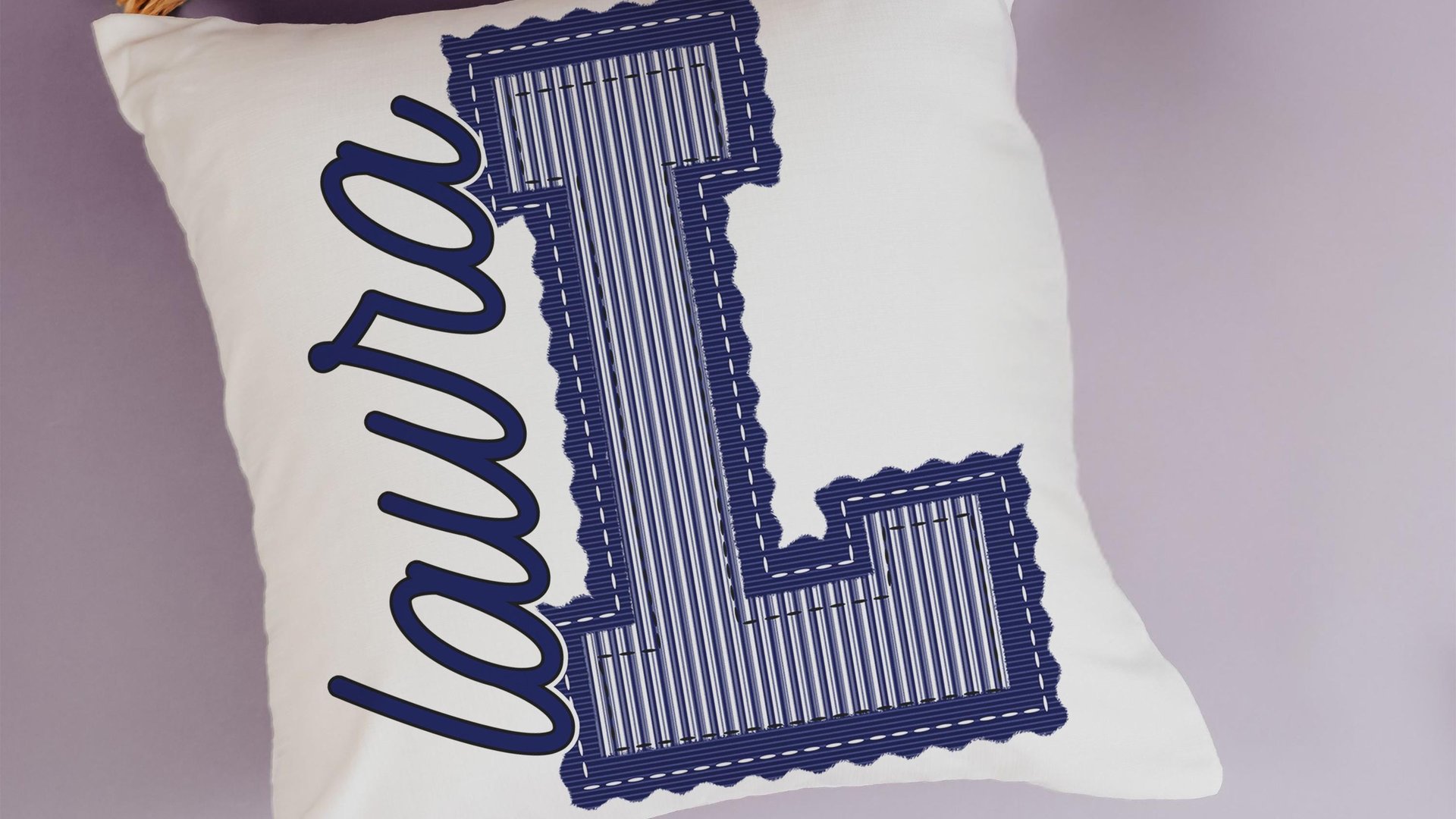 personalized maroon seersucker pillow with name, tween girl gifts, initial throw pillow for teenage girls, Christmas gifts for college girls