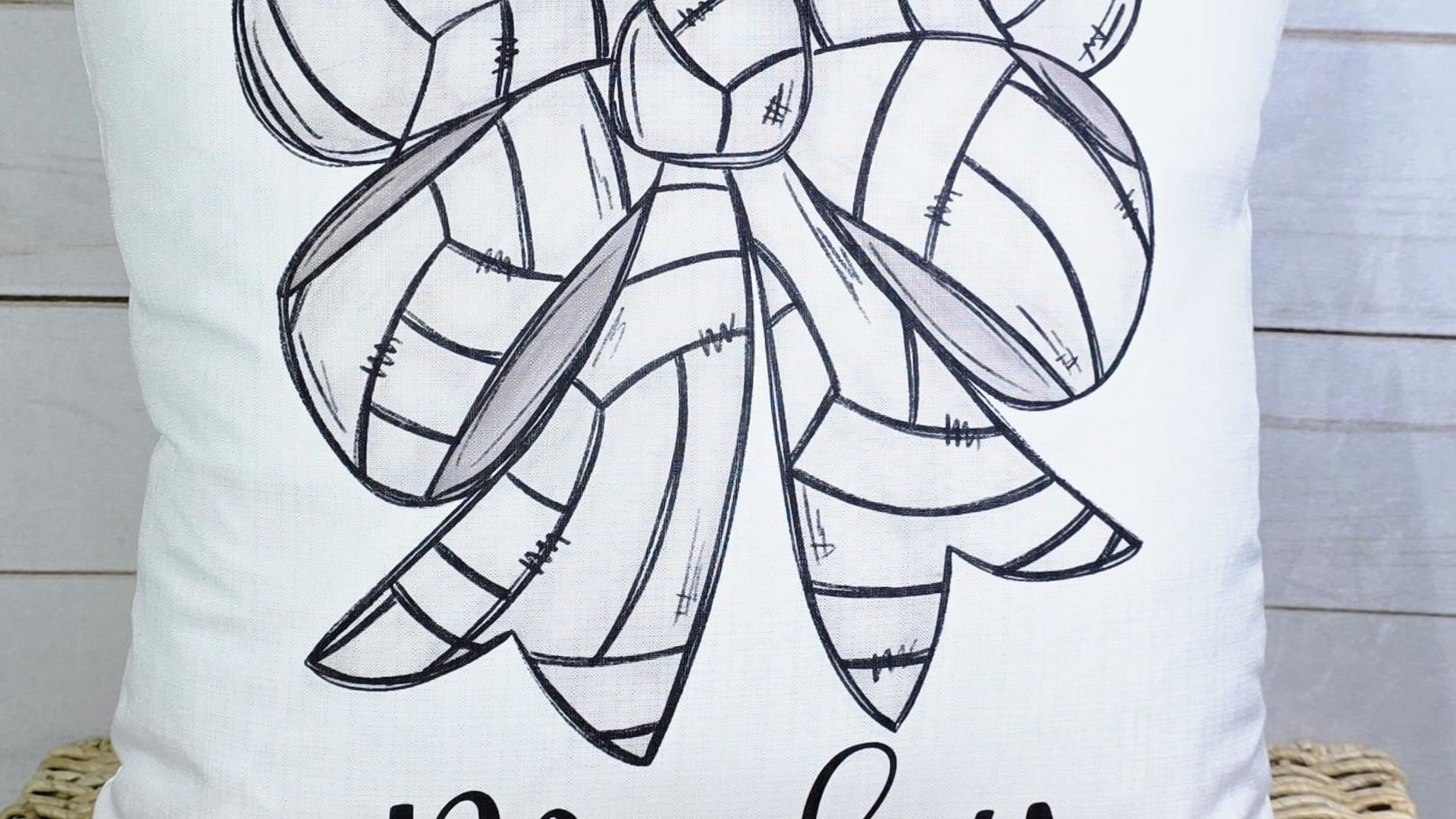 personalized volleyball coquette volleyball throw pillow for dorm, volleyball hand towels, cute volleyball senior gifts for girls, rally