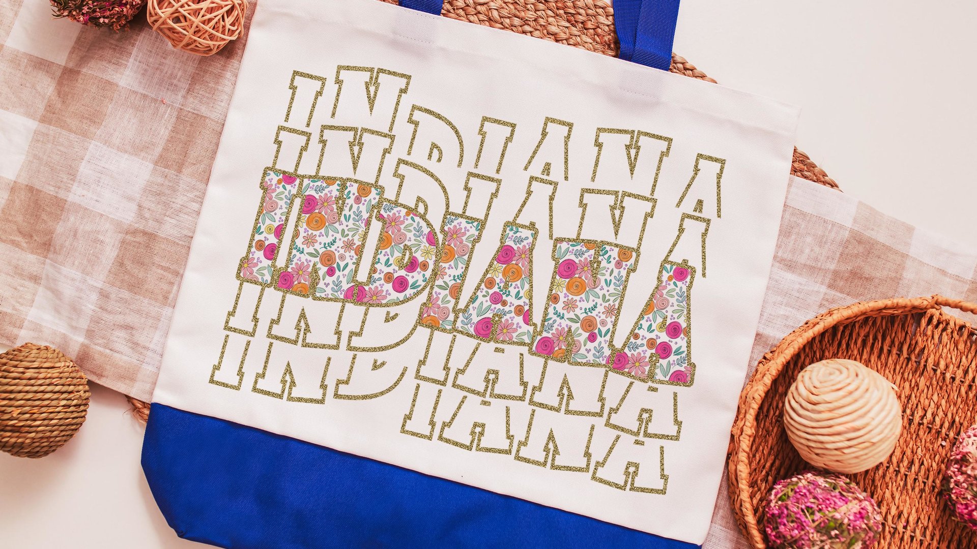 Arkansas tote bag for teachers, Arkansas gifts, realtor tote bag real estate agent gift, wildflower tote for women, Arkansas game day bag