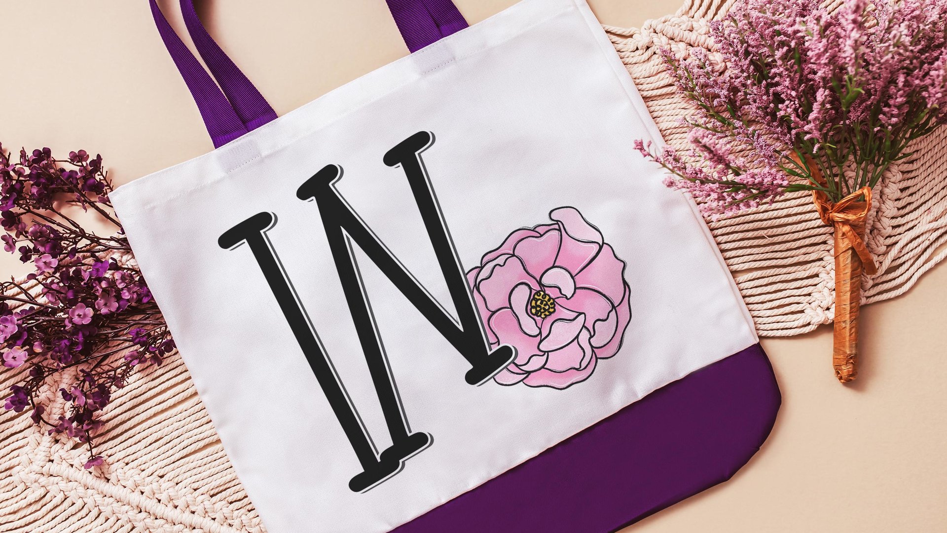 TX eclectic cute Texas tote bag for plant lovers, Texas Christmas gifts for gardeners, Texas state flower bluebonnet bag for gift, new